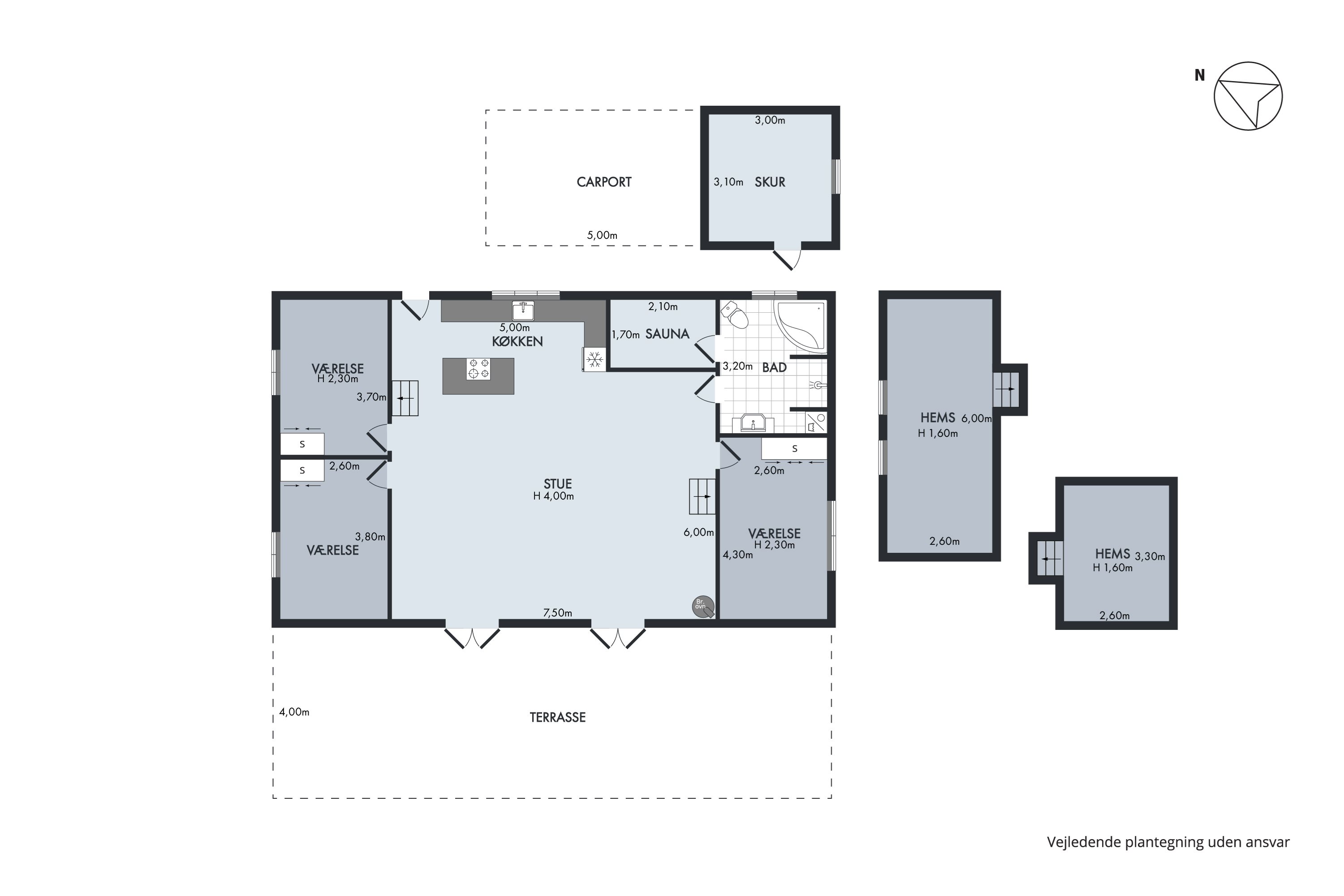 Plantegninger billede af Fuglekongevej 1, Østerby, 9940 Læsø
