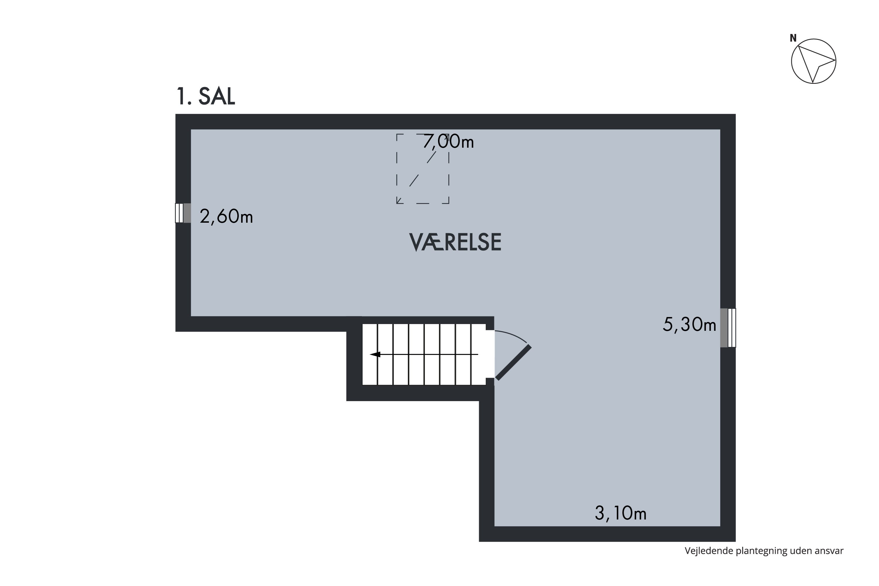 Plantegninger billede af Hals Skolevej 1B, 3., Byrum, 9940 Læsø