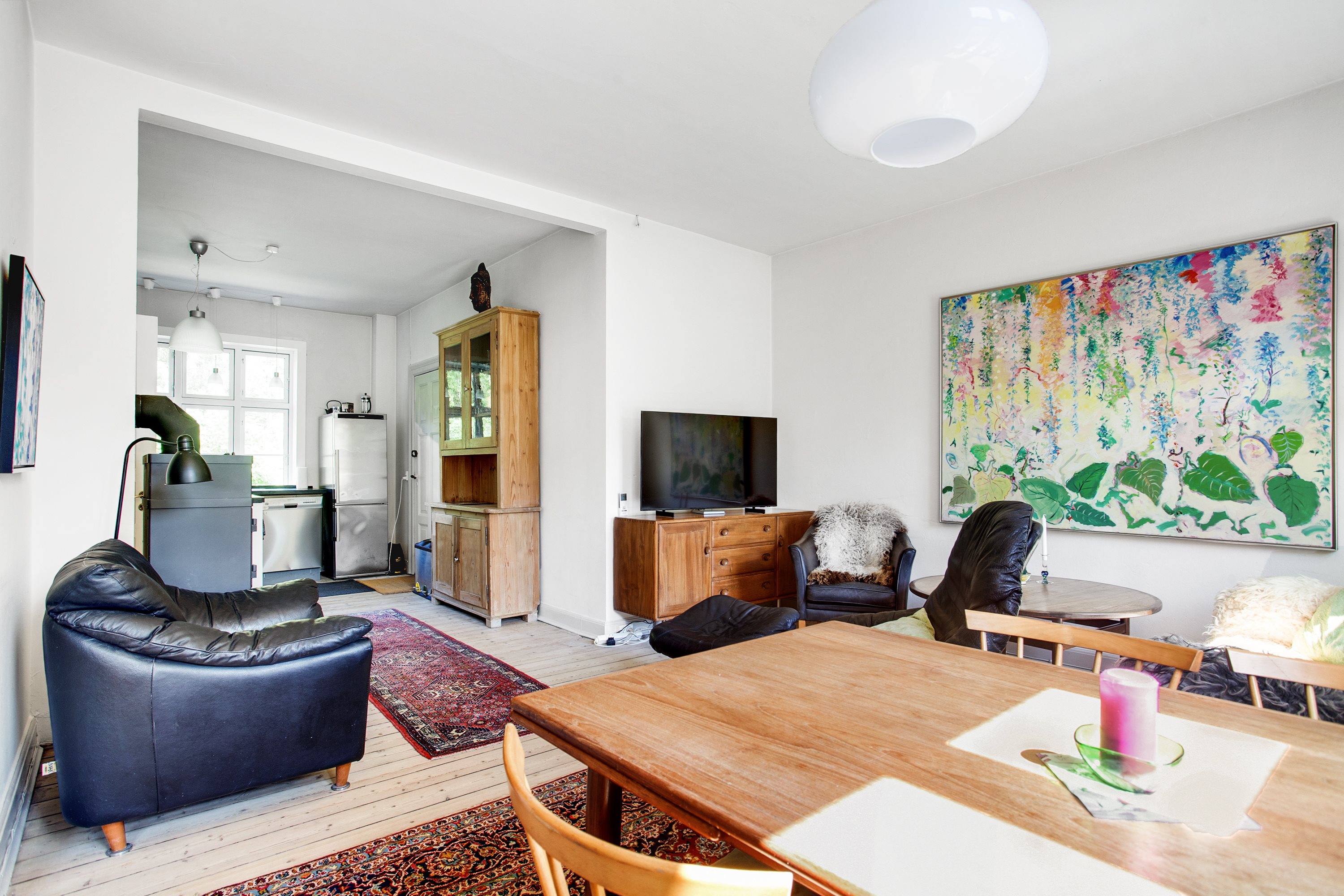 Fremhævet stue billede i fuldskærmstilstand. Billede af Hals Skolevej 1B, 1., Byrum, 9940 Læsø