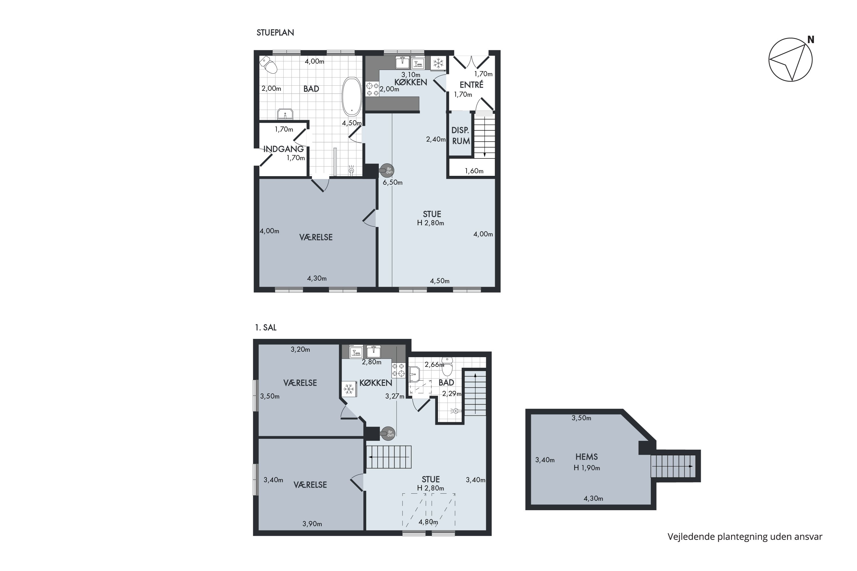 Plantegninger billede af Hals Skolevej 1B, 1., Byrum, 9940 Læsø