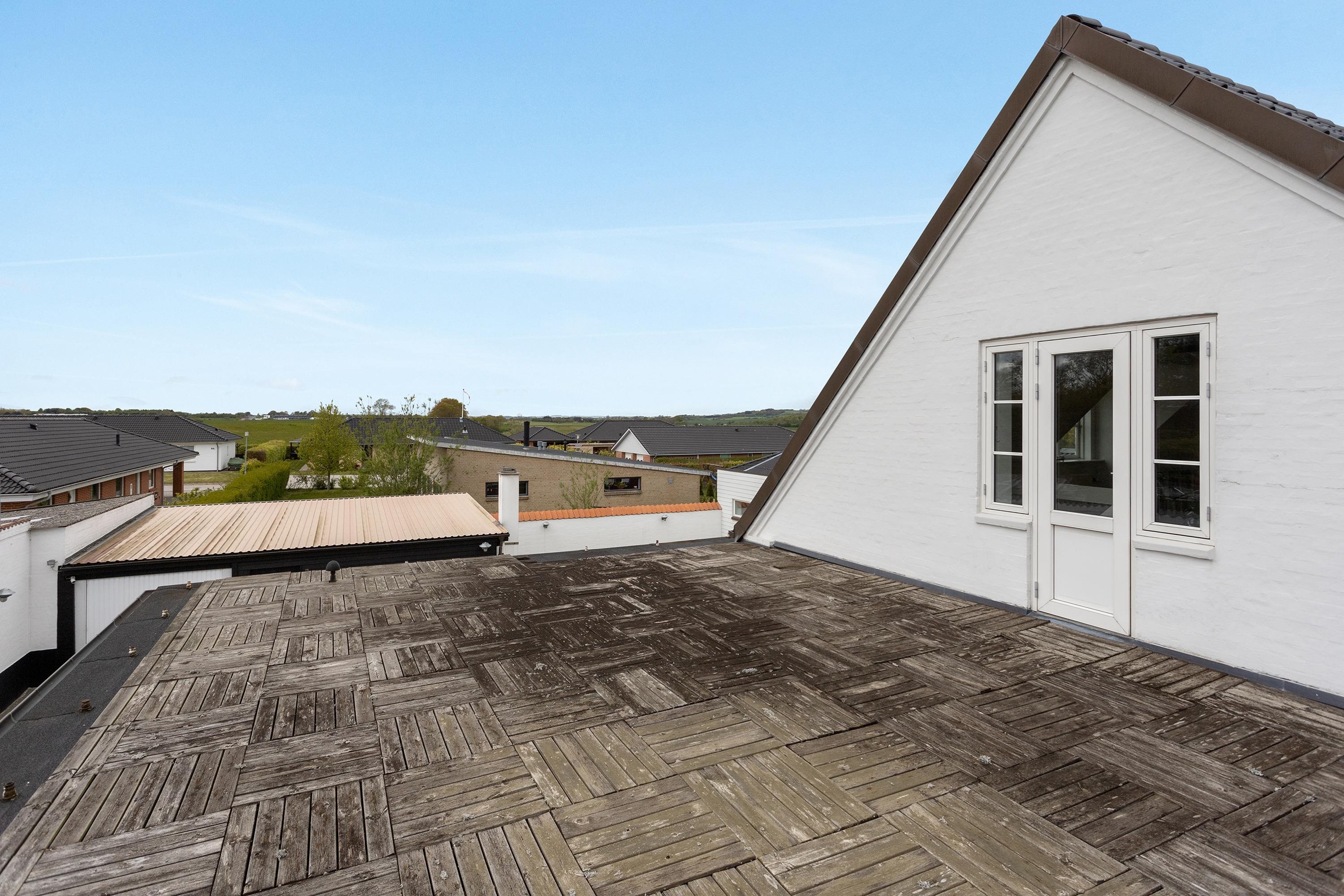 Fremhævet tagterrasse billede i fuldskærmstilstand. Billede af Egebjergvej 42, 8751 Gedved
