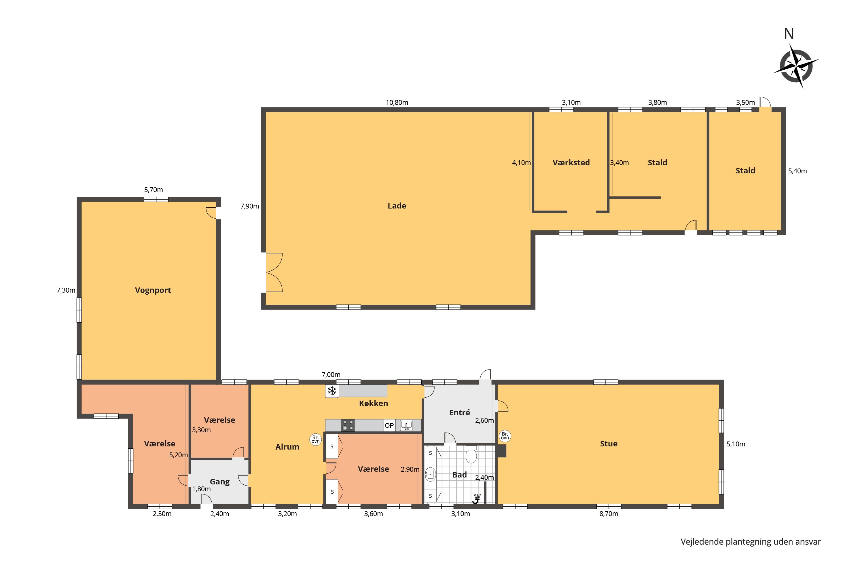Plantegninger billede af Stoklundvejen 19, Byrum, 9940 Læsø