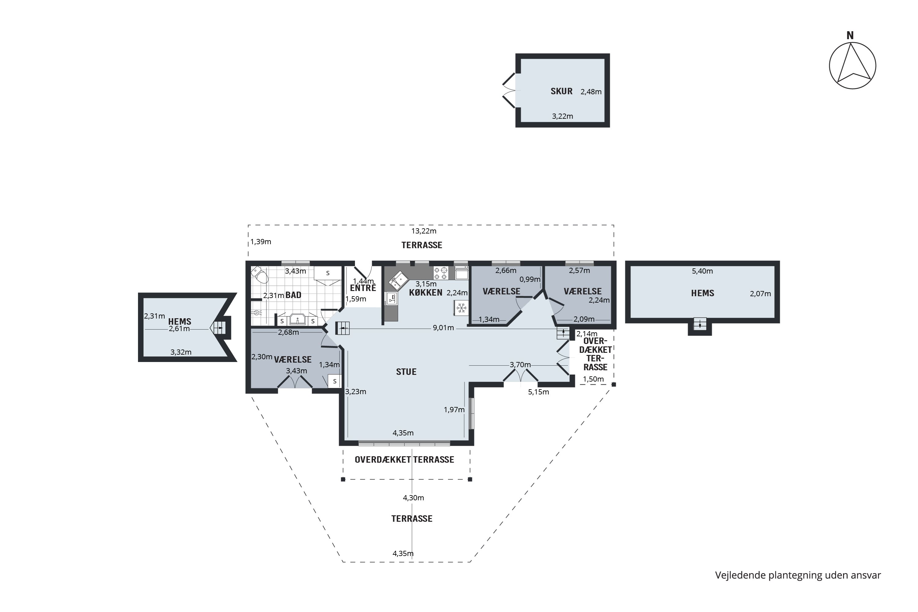 Plantegninger billede af Træløbervej 7, Helligsø, 7760 Hurup Thy
