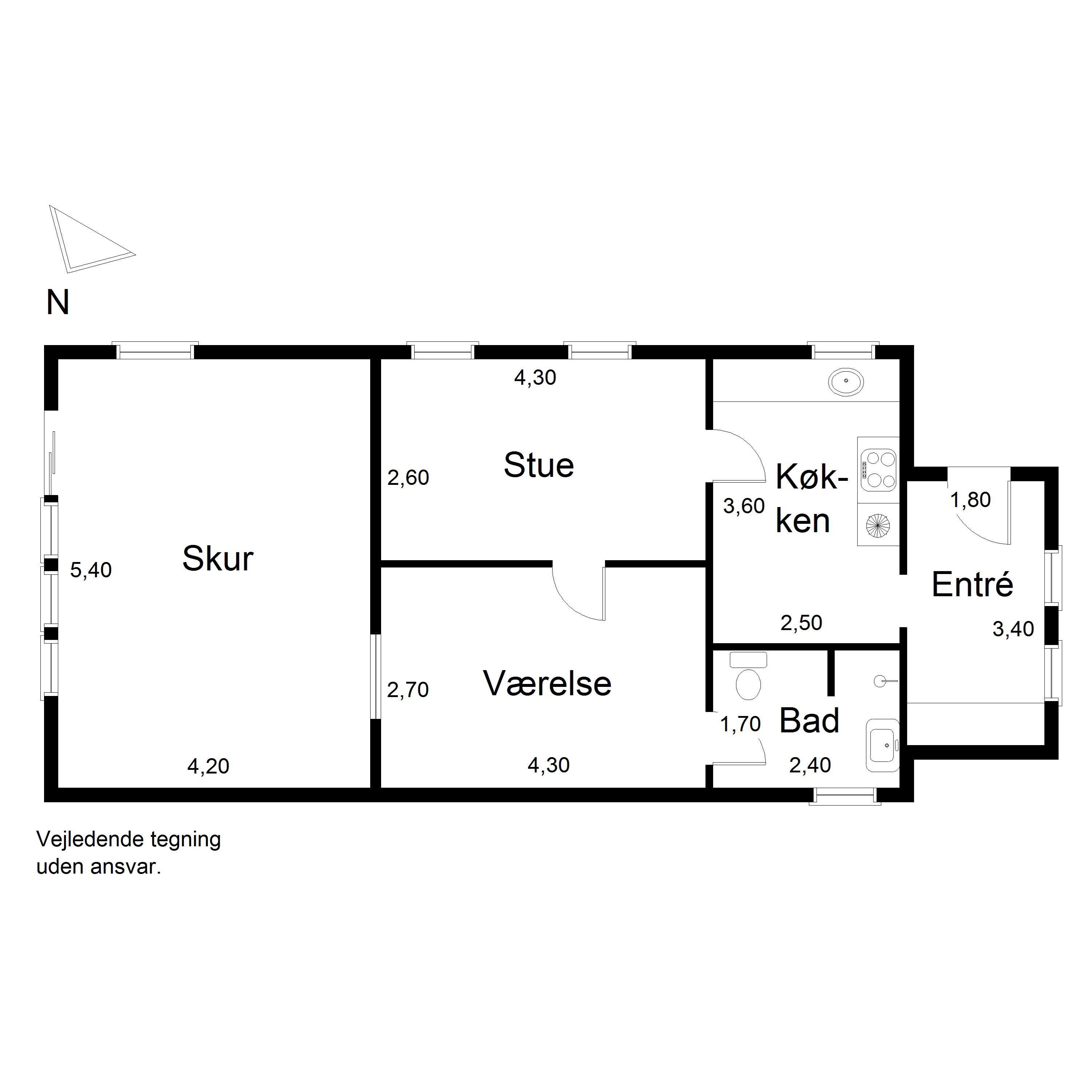 Plantegninger billede af Bjælkehovedvej 52, 4913 Horslunde