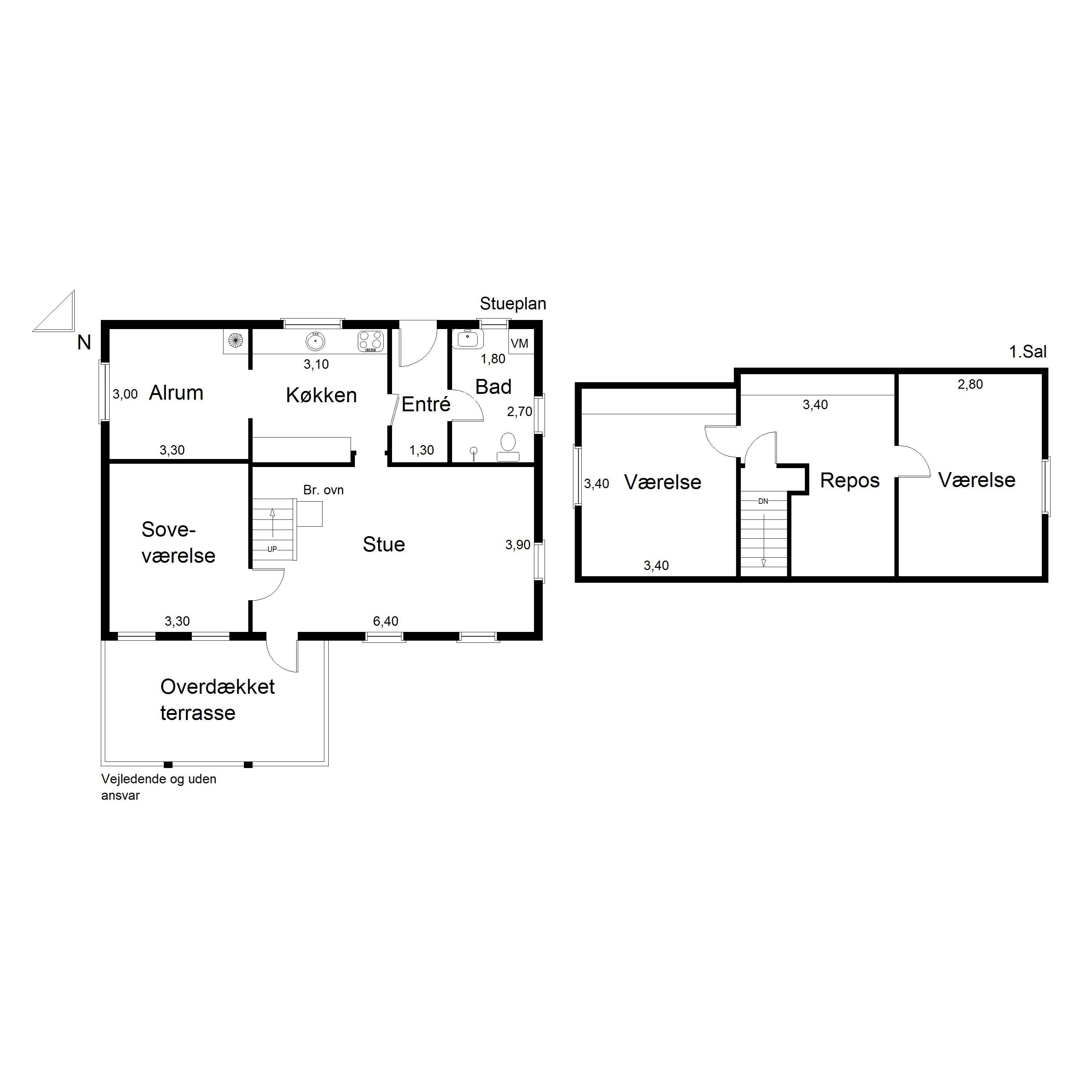 Plantegninger billede af Hustedvej 30, Lunde, 6830 Nørre Nebel