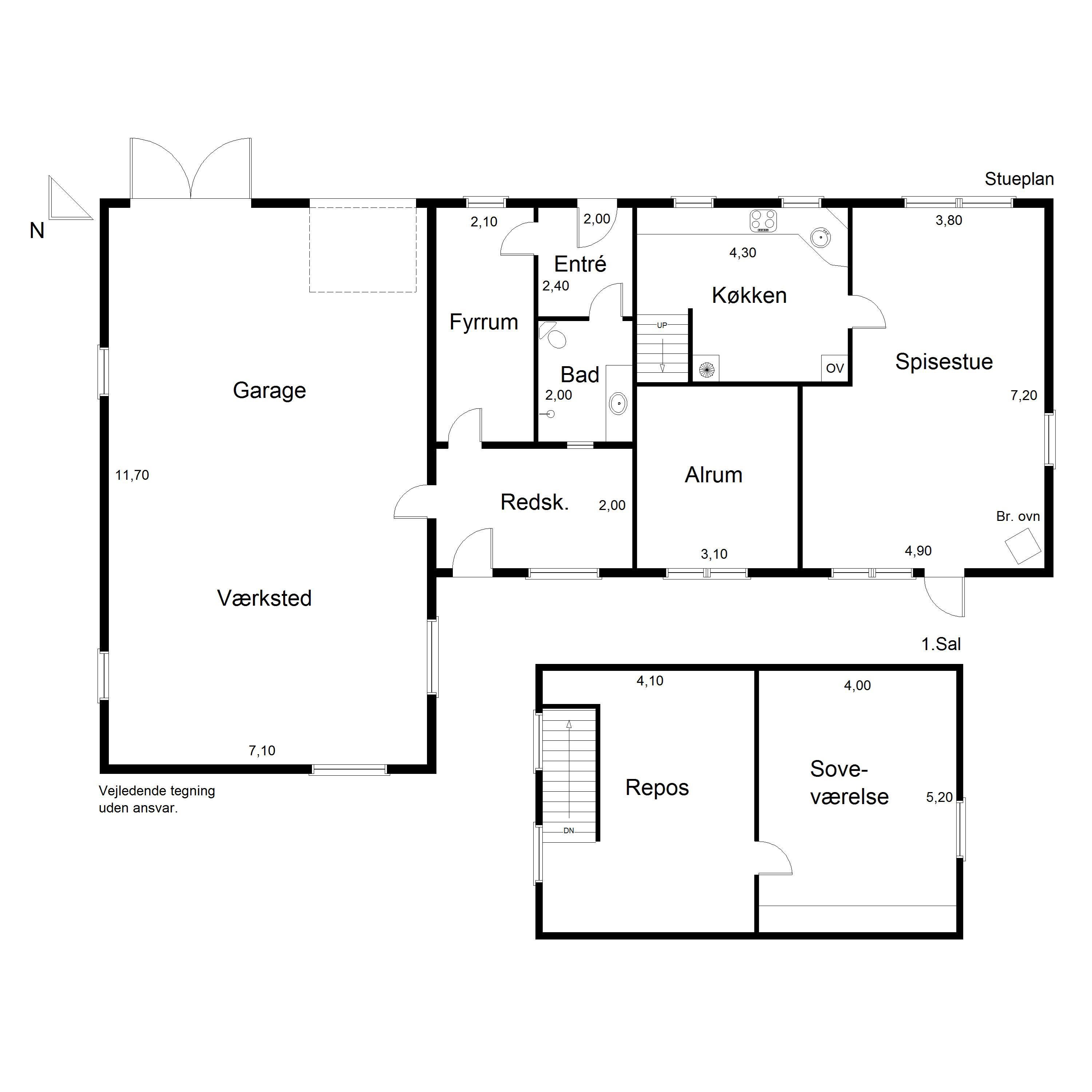 Plantegninger billede af Mallevej 87, Horne, 6800 Varde