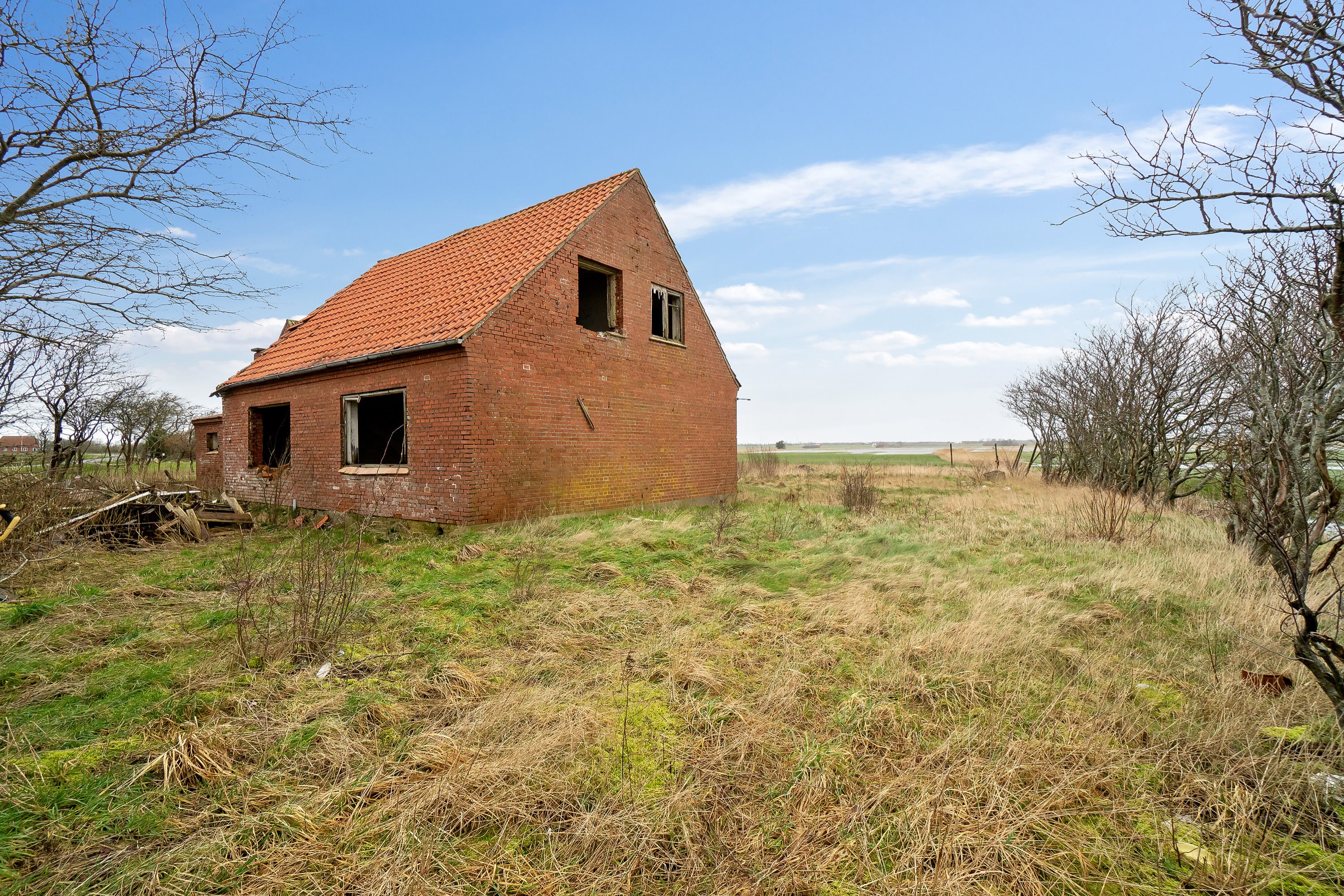 Fremhævet set fra haven billede i fuldskærmstilstand. Billede af Bjergvej 20, Vilslev, 6771 Gredstedbro