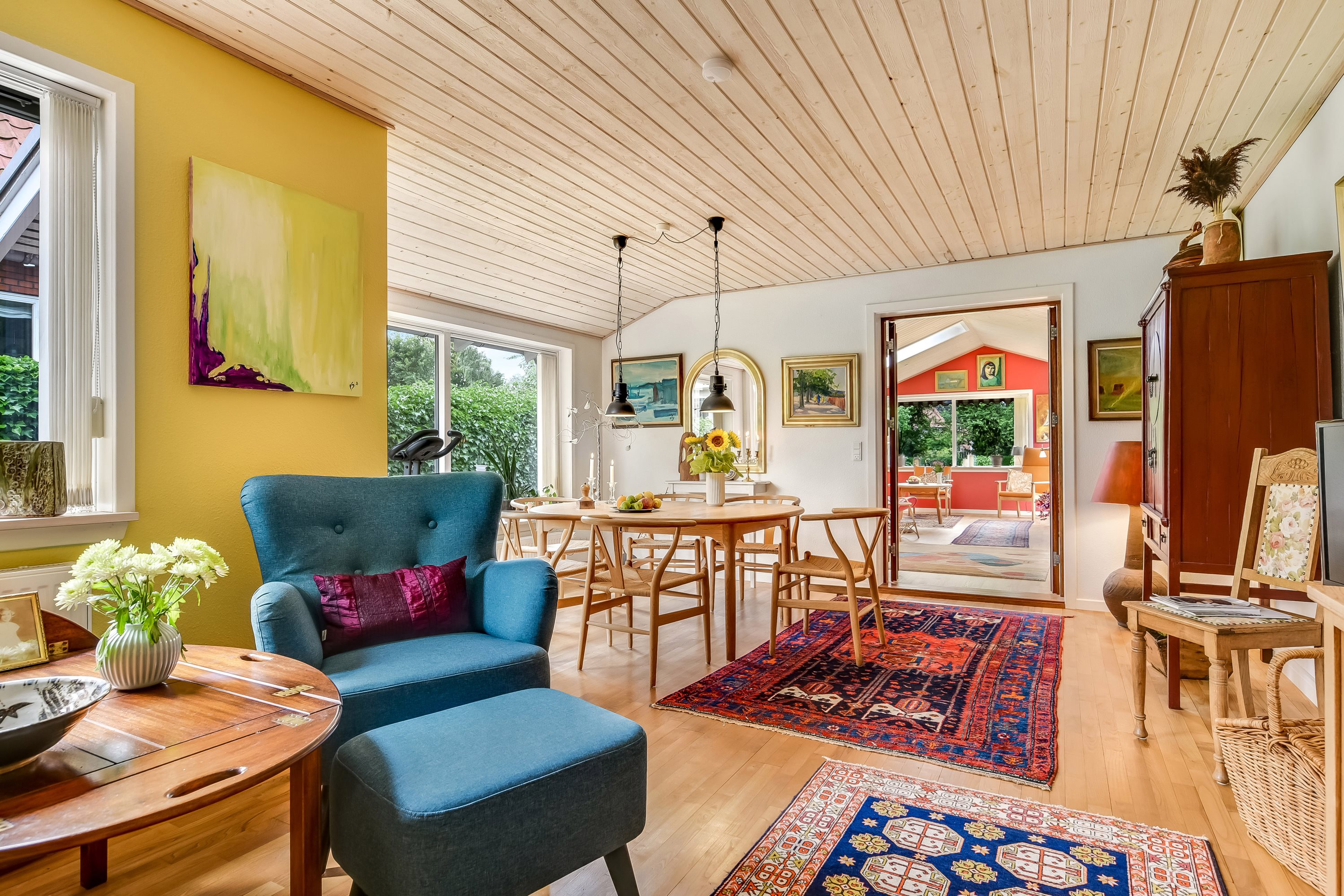 Fremhævet stue billede i fuldskærmstilstand. Billede af Åvænget 8, 7500 Holstebro