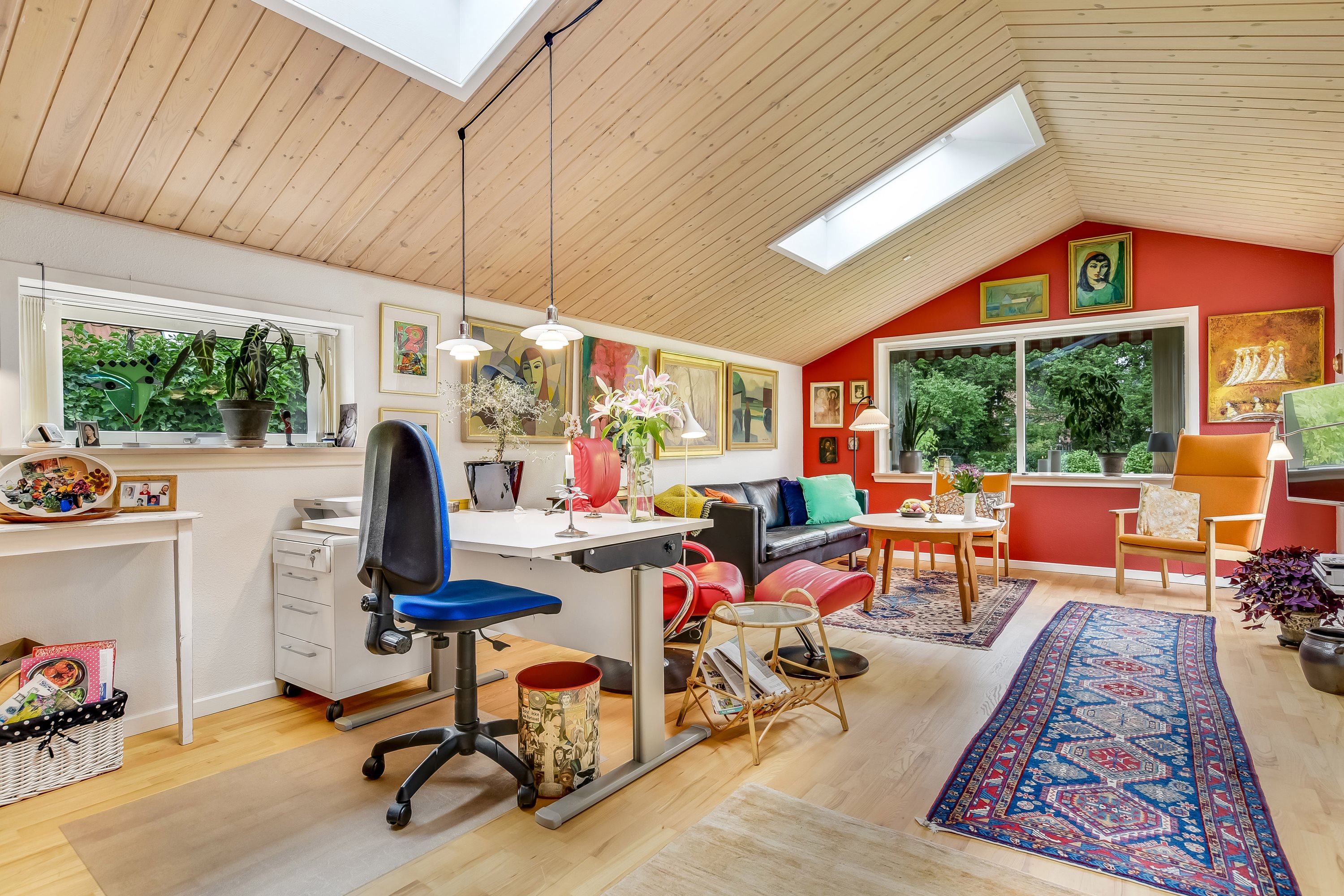 Fremhævet stue billede i fuldskærmstilstand. Billede af Åvænget 8, 7500 Holstebro