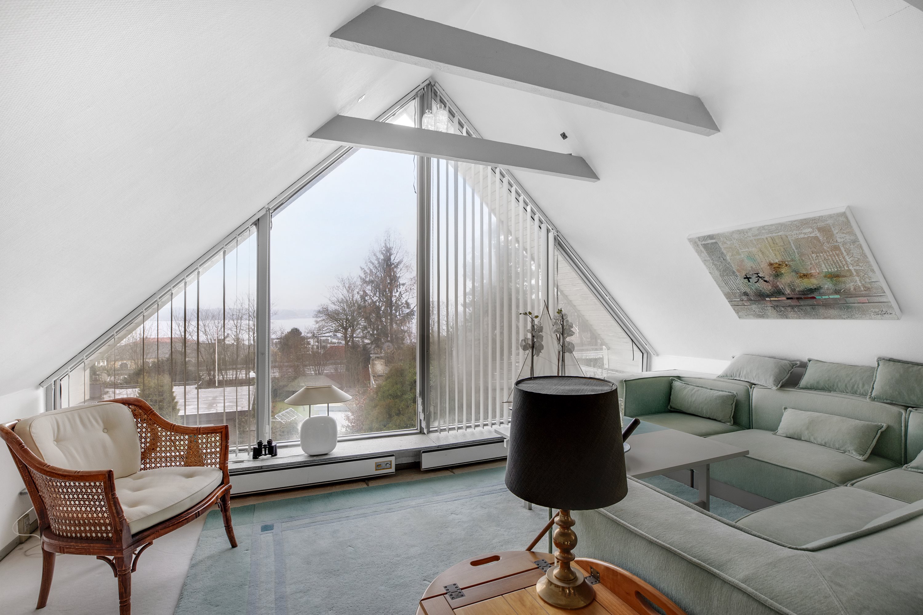 Fremhævet stue billede i fuldskærmstilstand. Billede af Fjordvænget 12, Kollund, 6340 Kruså