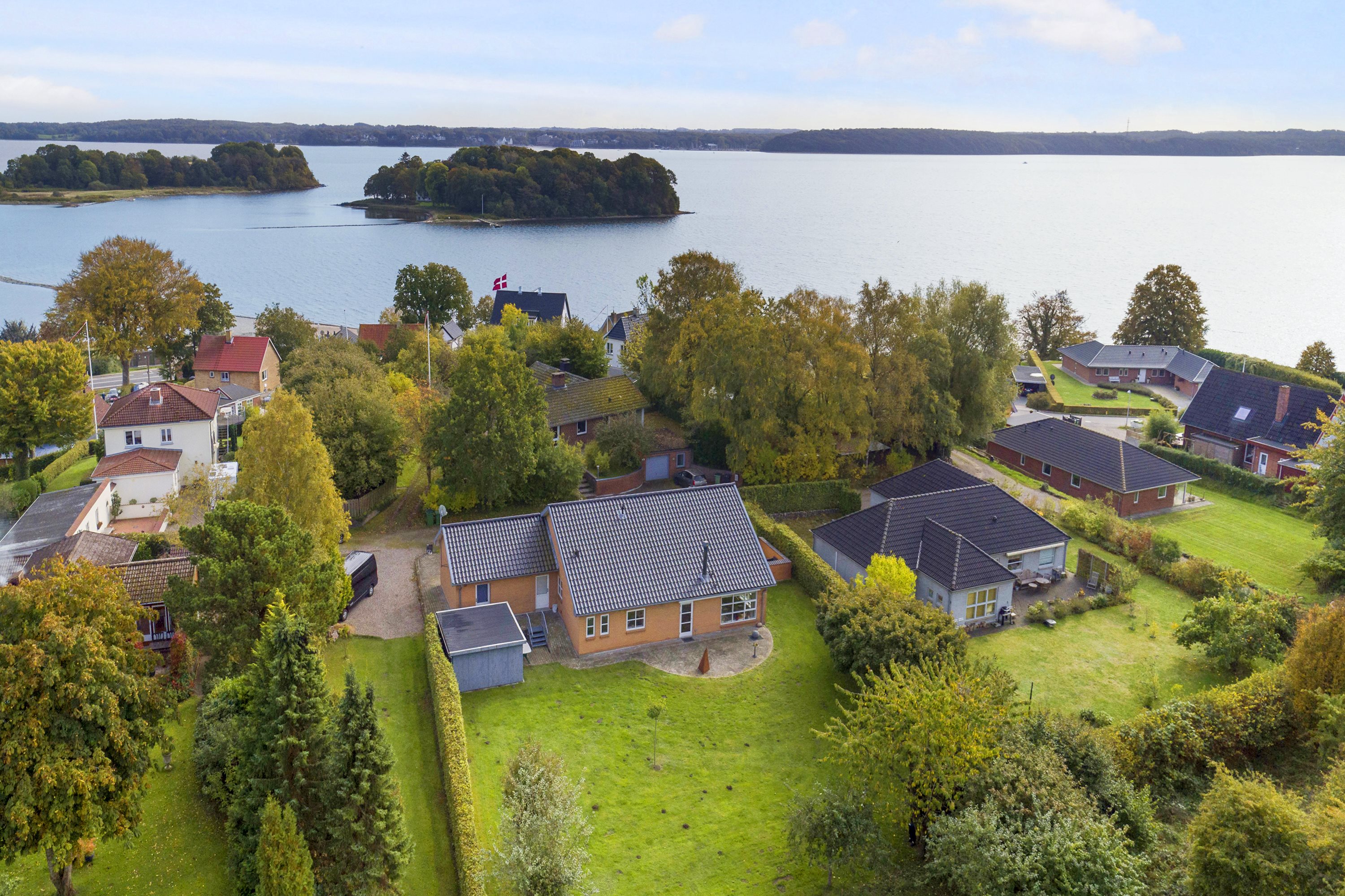 Fremhævet luftfoto billede i fuldskærmstilstand. Billede af Sønderhavvej 15C, Sønderhav, 6340 Kruså