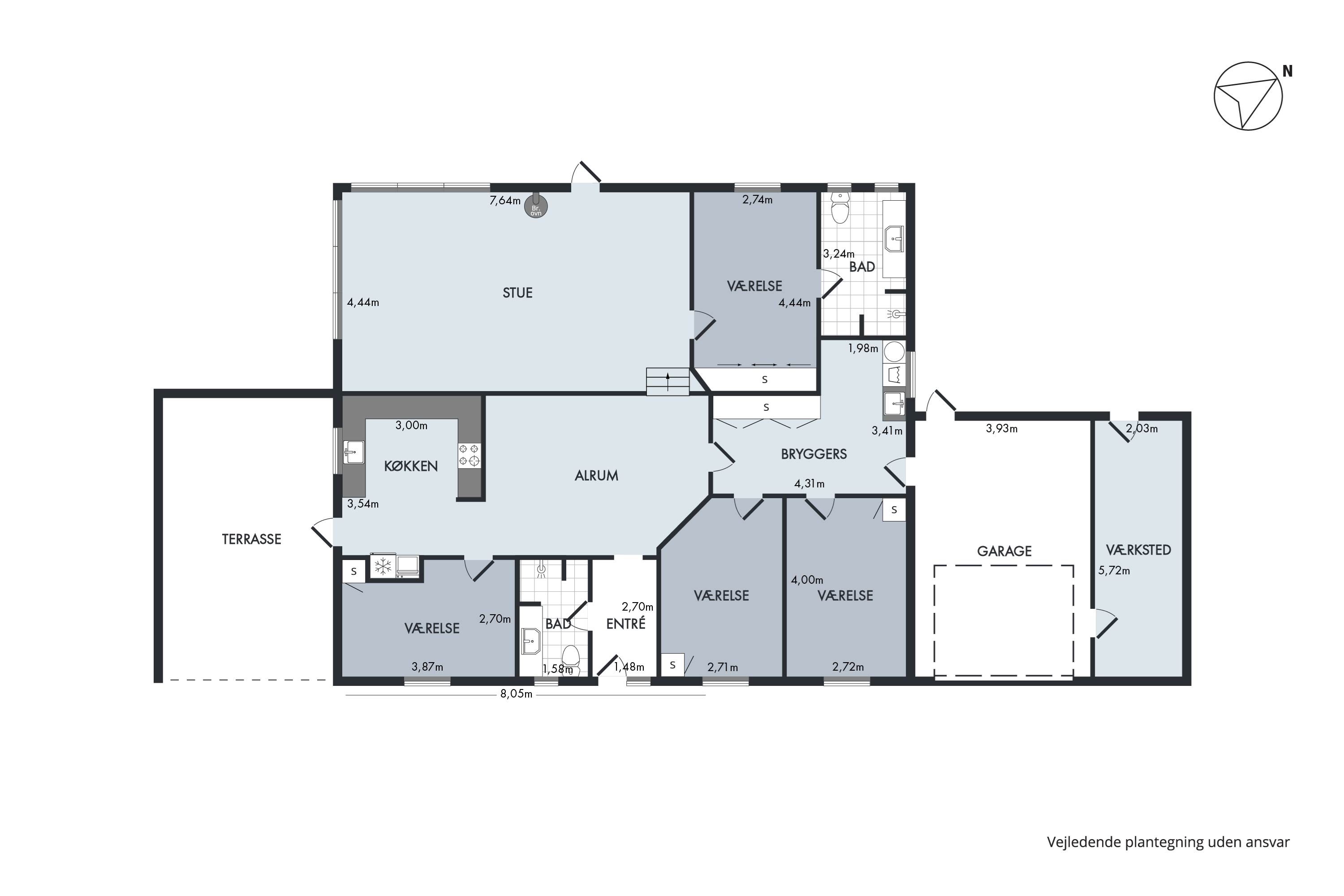 Plantegninger billede af Sønderhavvej 15C, Sønderhav, 6340 Kruså