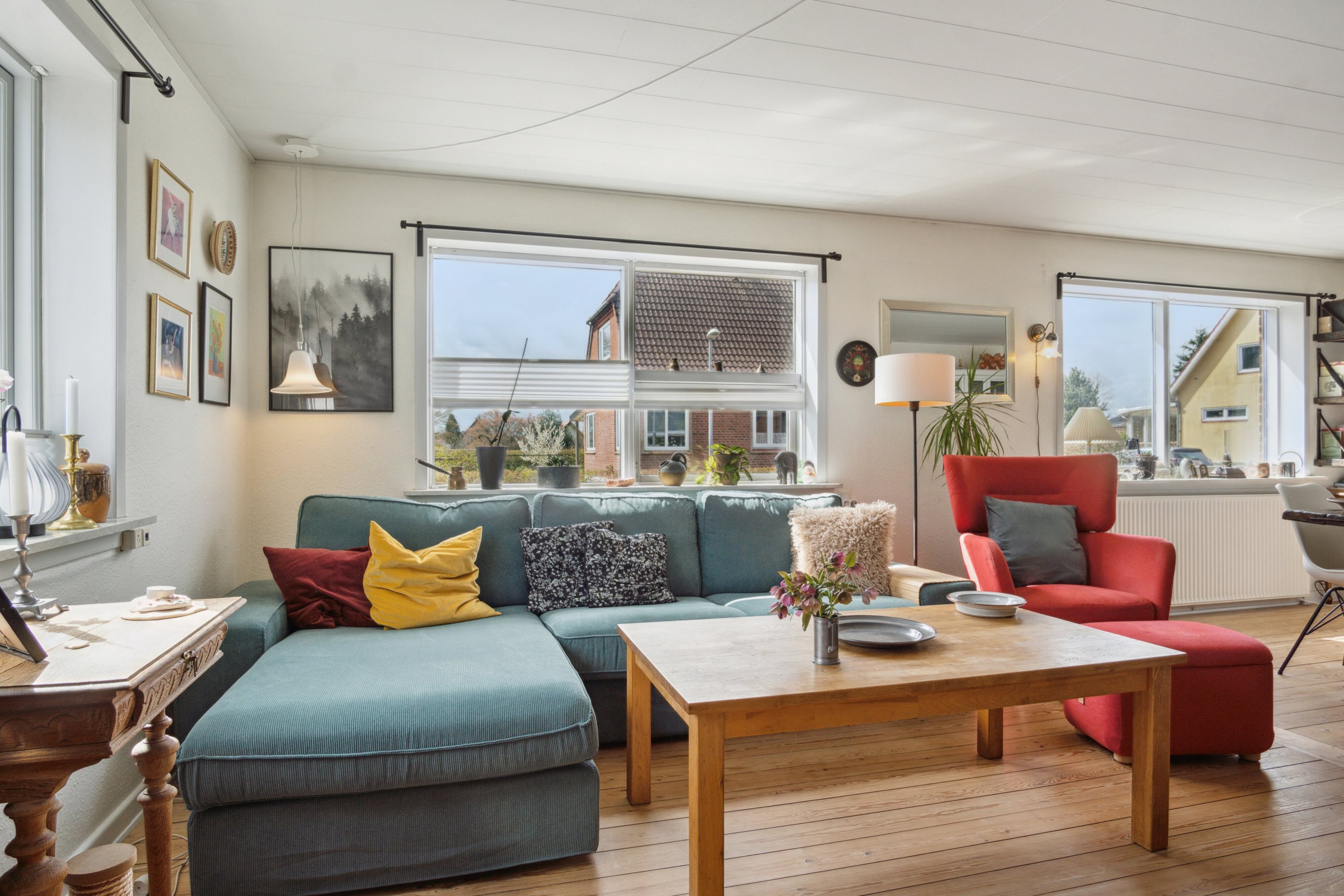 Fremhævet stue billede i fuldskærmstilstand. Billede af Nygade 2, 8722 Hedensted