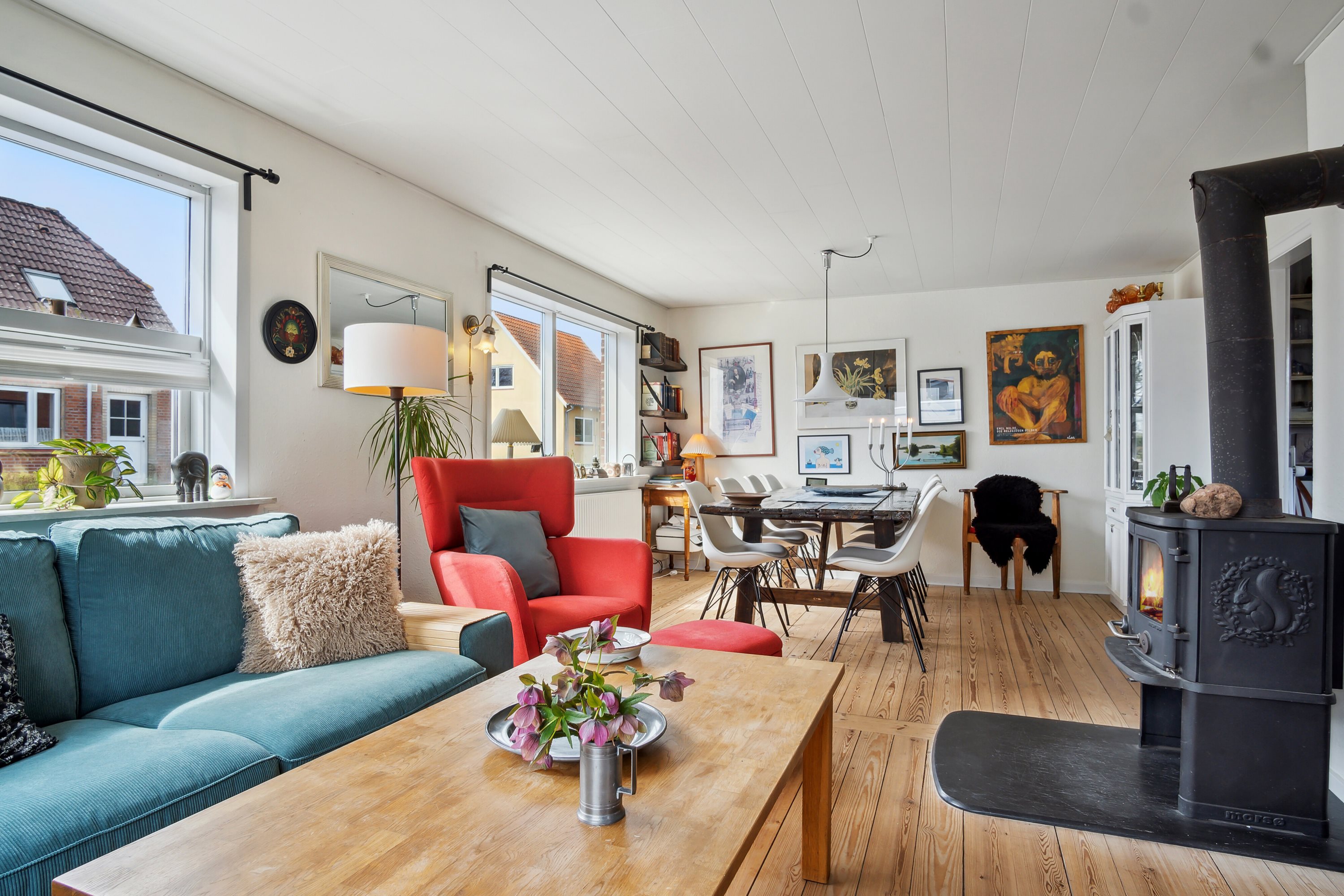 Fremhævet stue billede i fuldskærmstilstand. Billede af Nygade 2, 8722 Hedensted