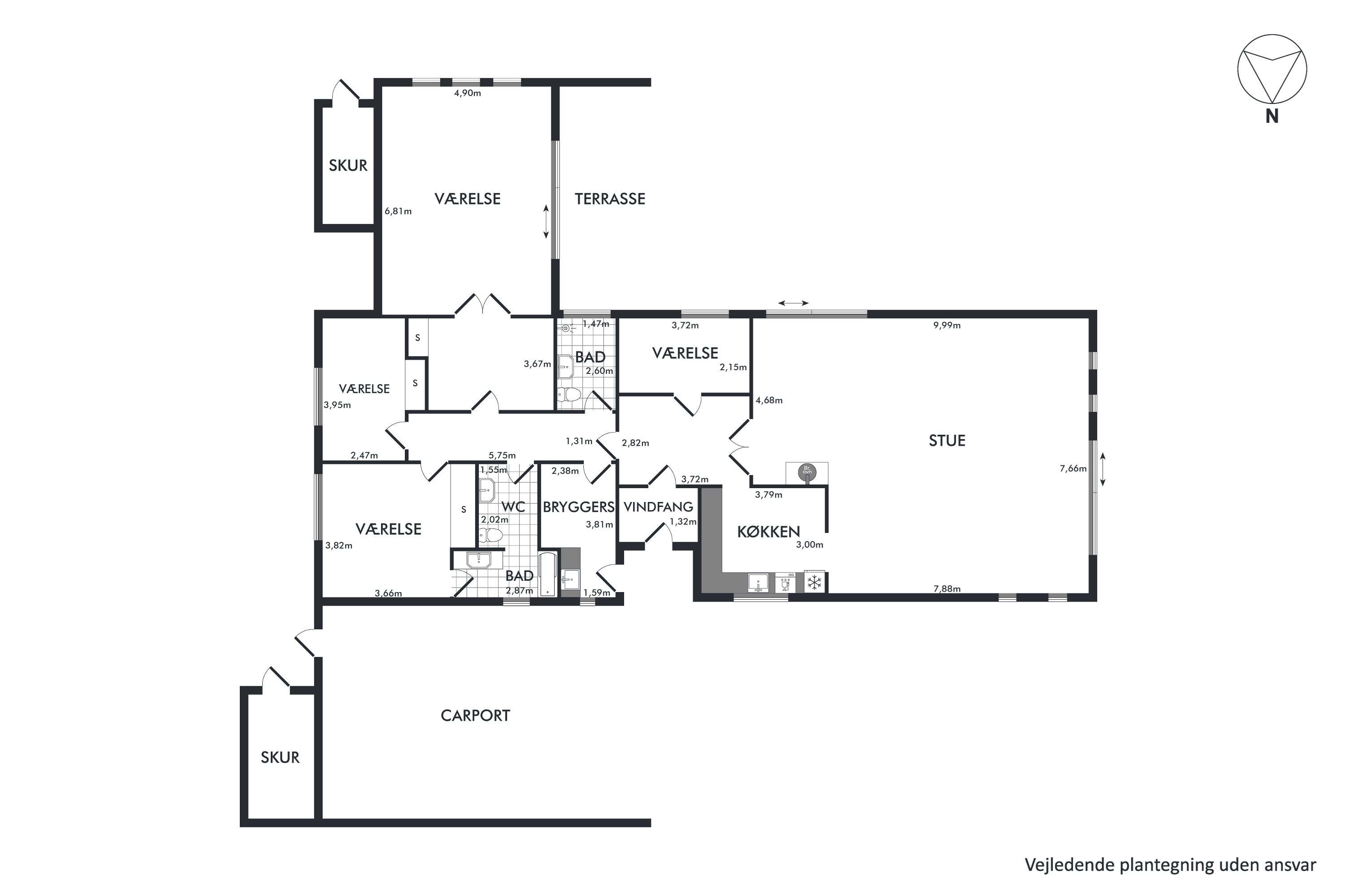 Plantegninger billede af Ternevej 5, 2990 Nivå