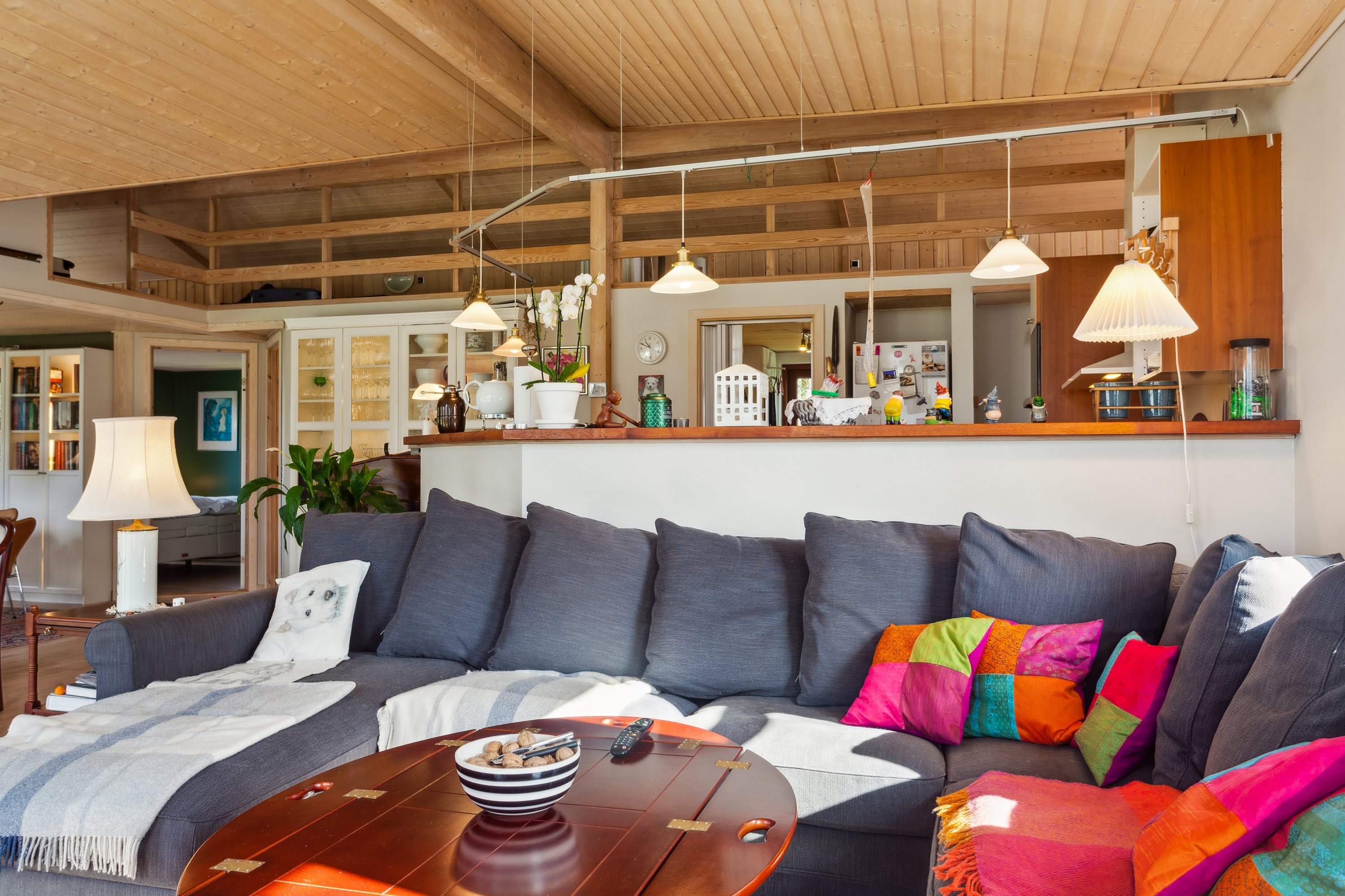 Fremhævet stue billede i fuldskærmstilstand. Billede af Fyrrestien 1A, Vesterø Havn, 9940 Læsø