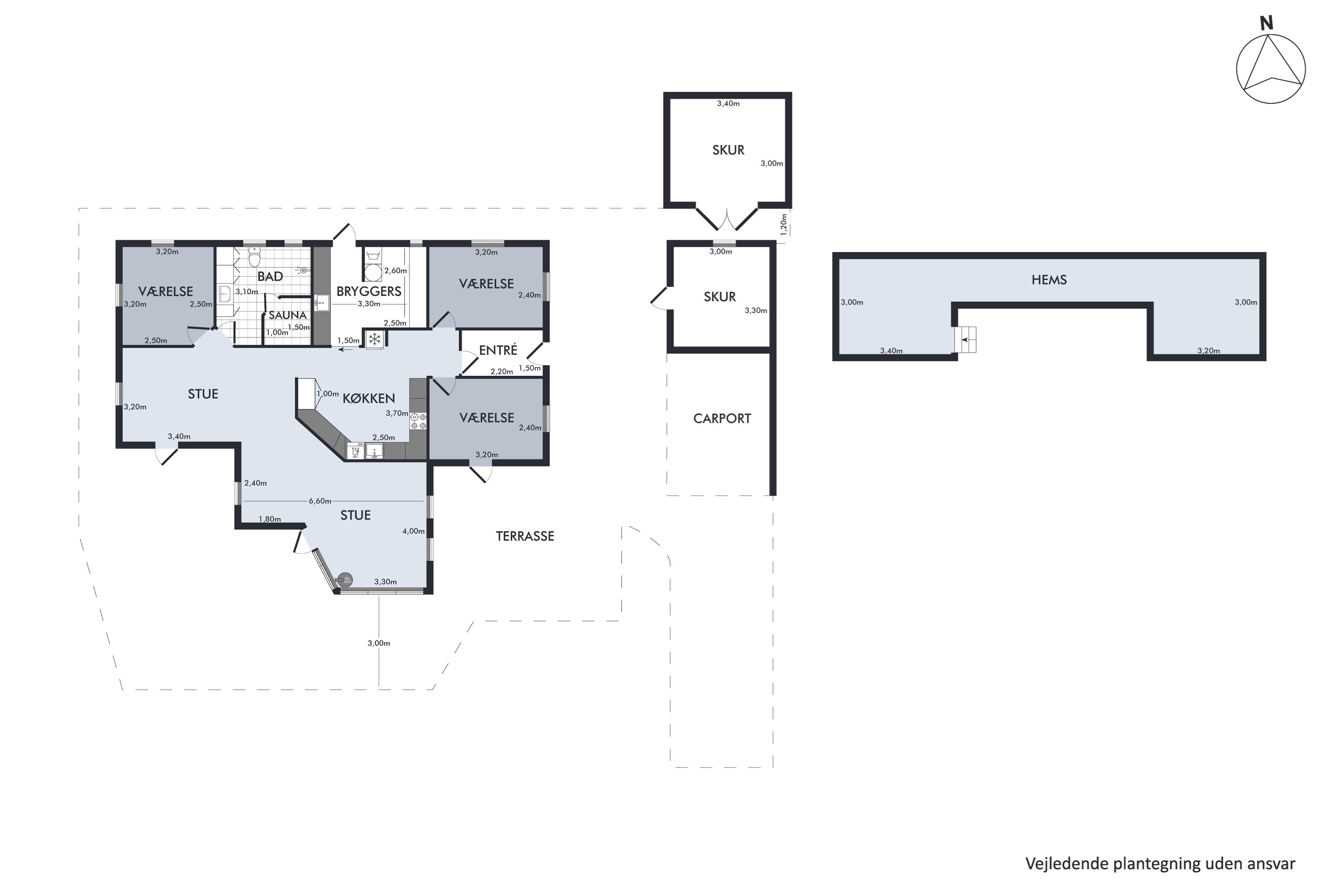 Plantegninger billede af Fyrrestien 1A, Vesterø Havn, 9940 Læsø