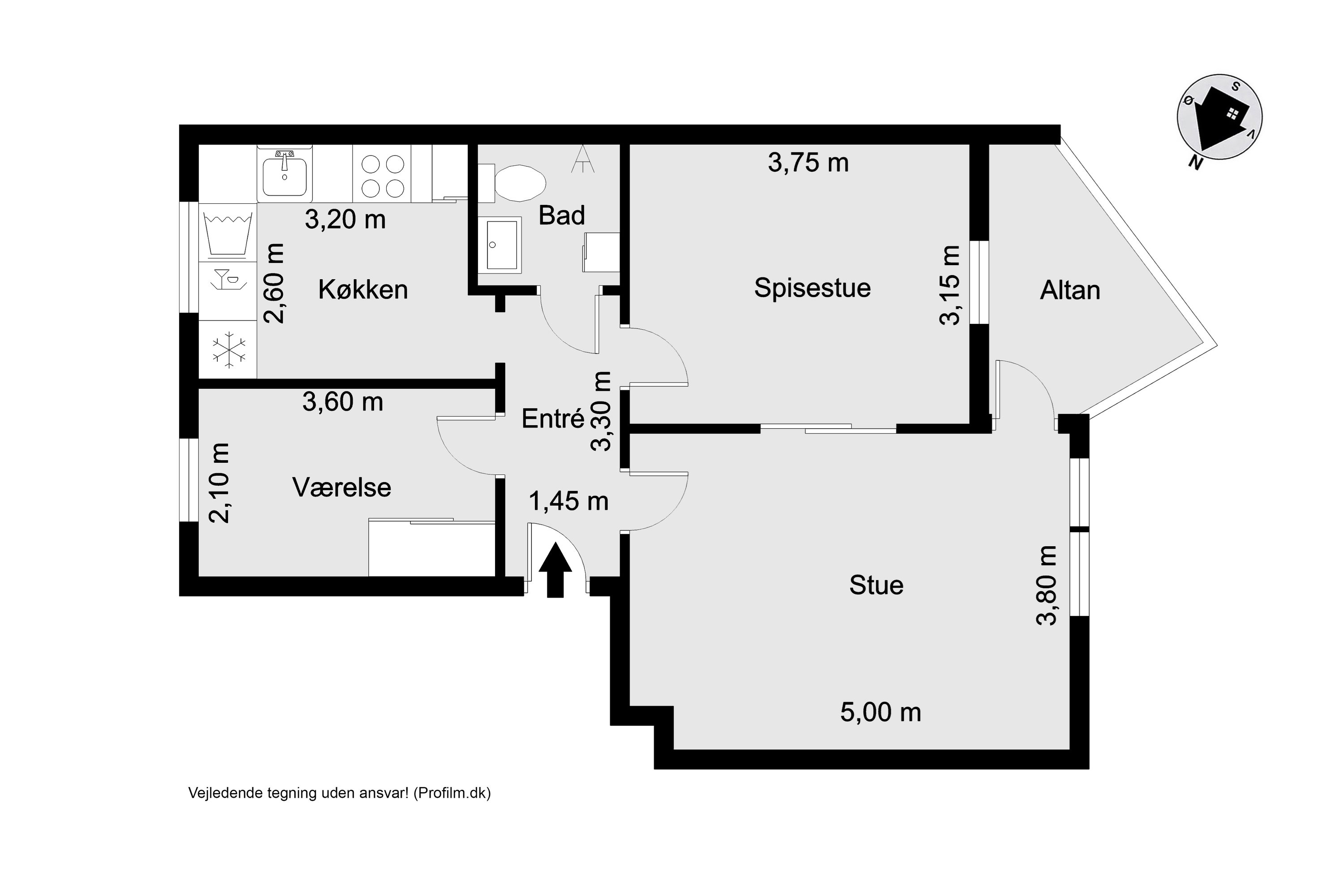 Plantegninger billede af Brogården 7, 1. tv., 7500 Holstebro