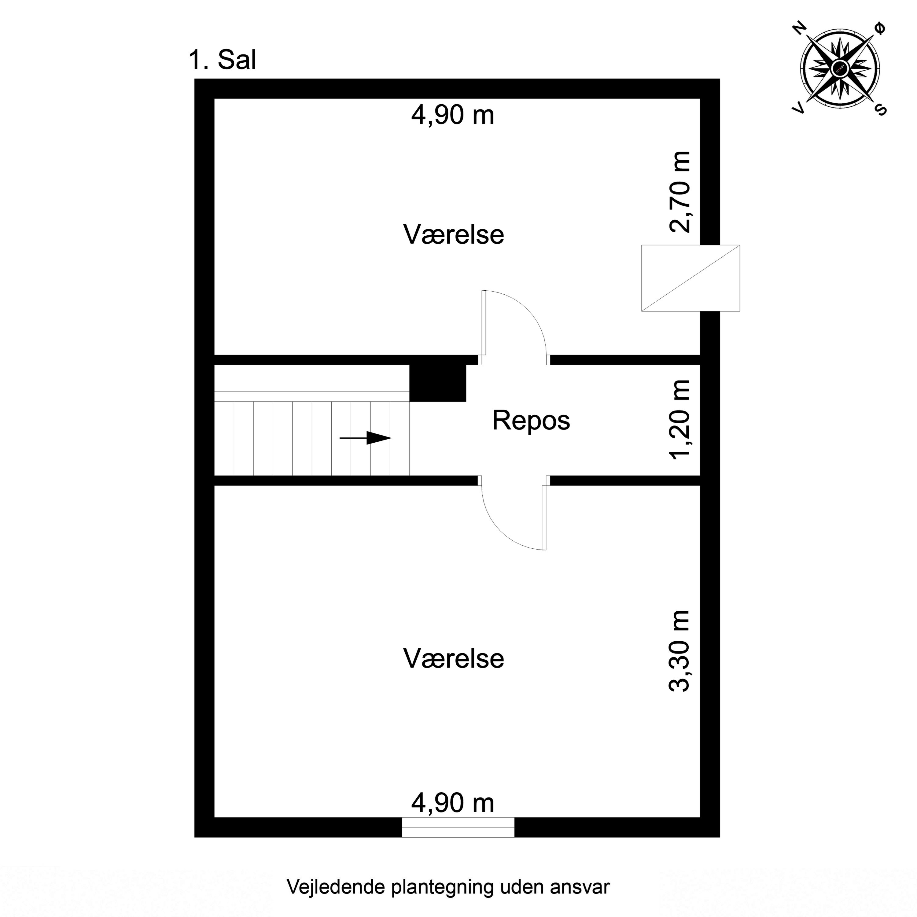 Plantegninger billede af Byvej 17, Sdr Longelse, 5900 Rudkøbing