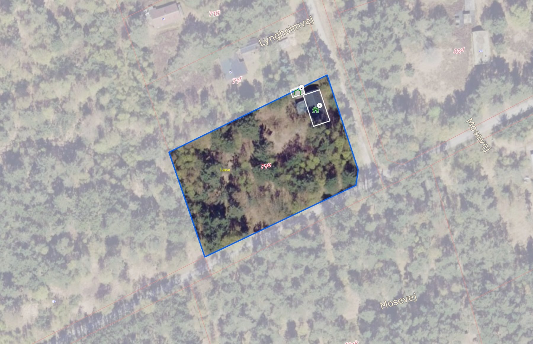 Fremhævet street view billede i fuldskærmstilstand. Billede af Lyngholmvej 1, Østerby, 9940 Læsø