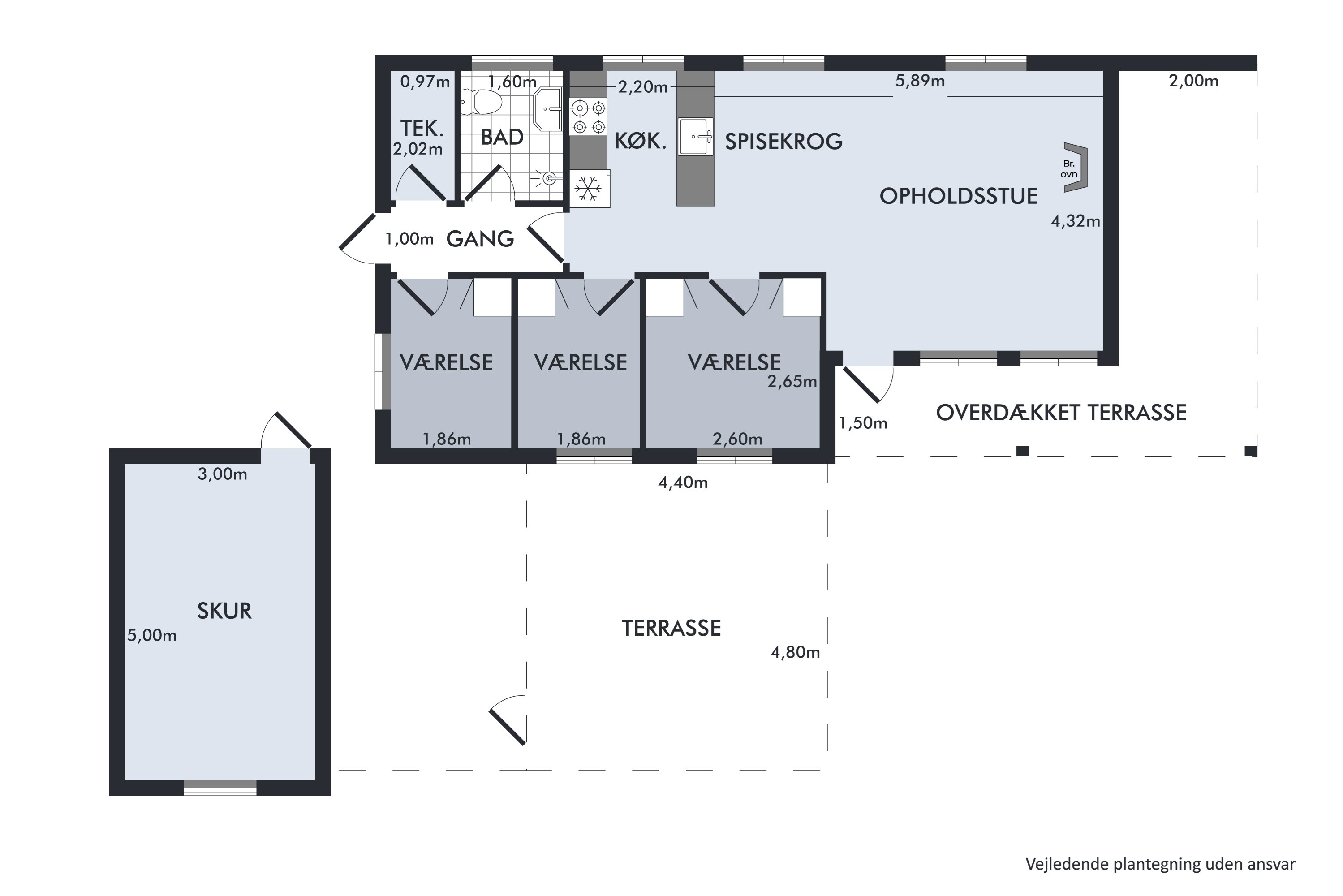 Plantegninger billede af Lyngholmvej 1, Østerby, 9940 Læsø