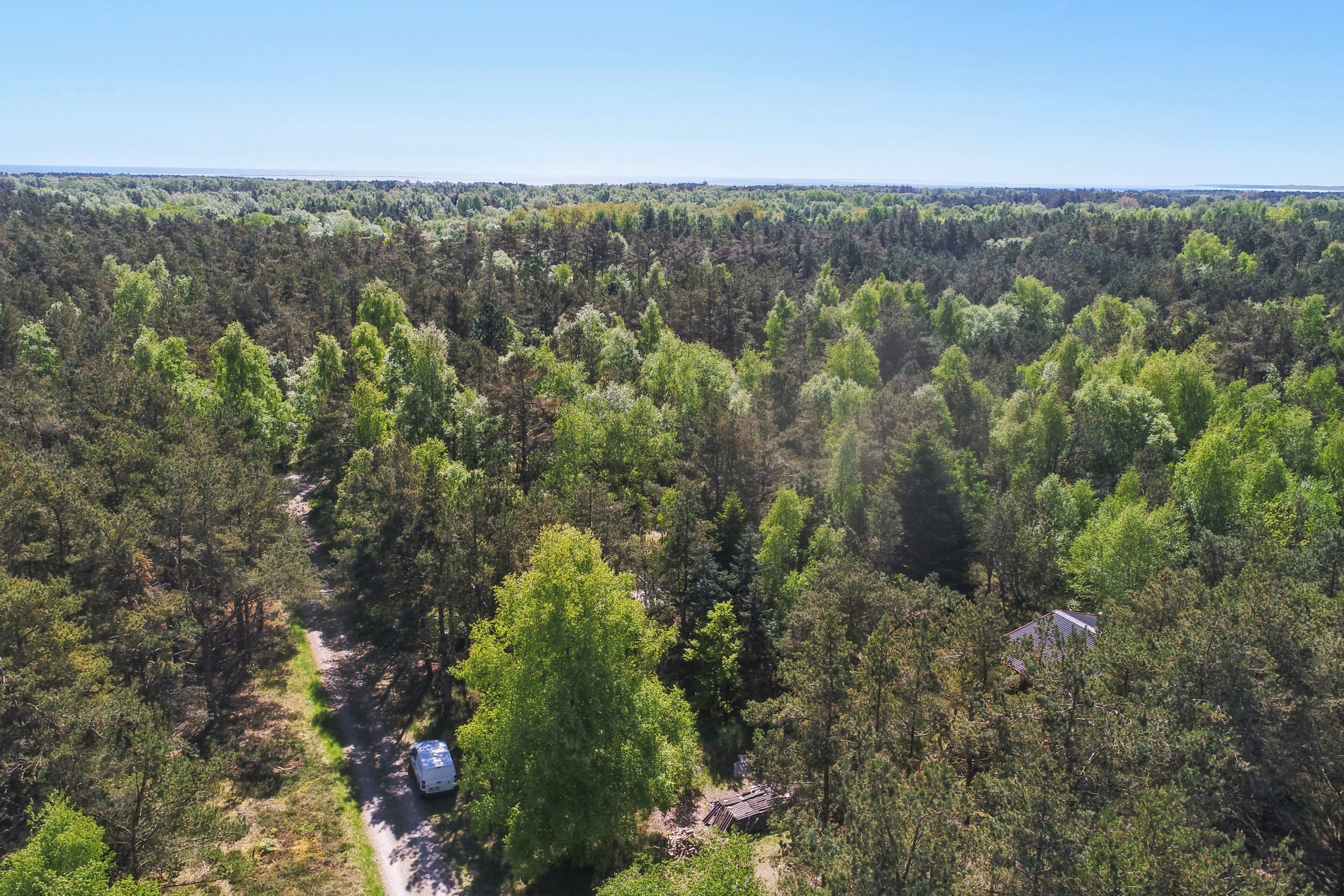 Fremhævet luftfoto billede i fuldskærmstilstand. Billede af Lyngholmvej 1, Østerby, 9940 Læsø
