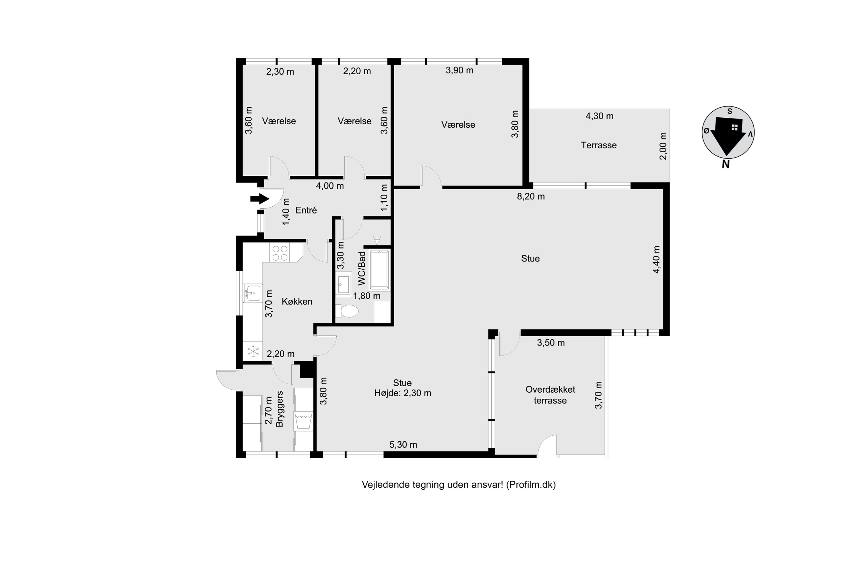 Plantegninger billede af Daneborgvej 11, 4800 Nykøbing F