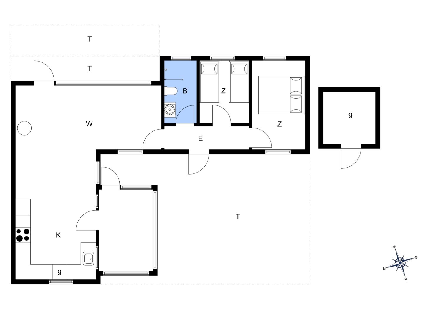 Plantegninger billede af Havvej 40, Haurvig, 6960 Hvide Sande