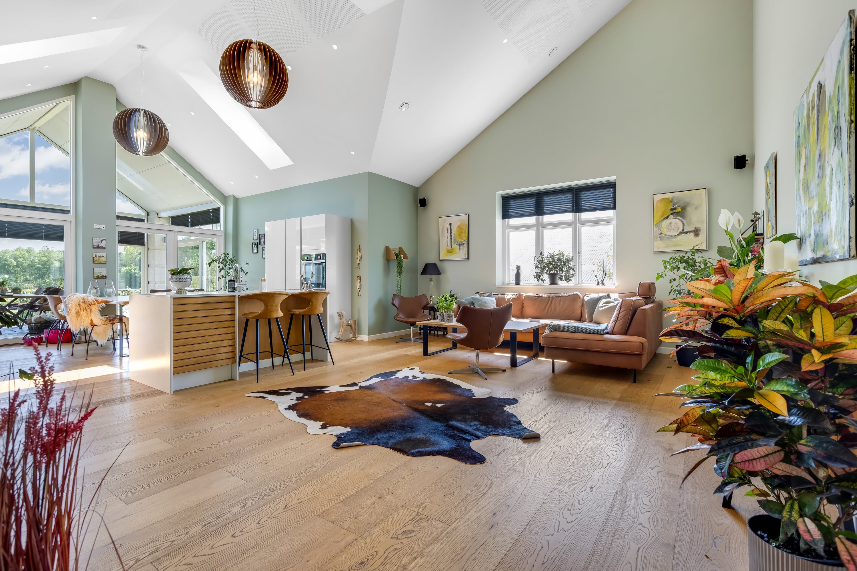 Fremhævet stue billede i fuldskærmstilstand. Billede af Nebsmøllevej 70, Høed, 4100 Ringsted