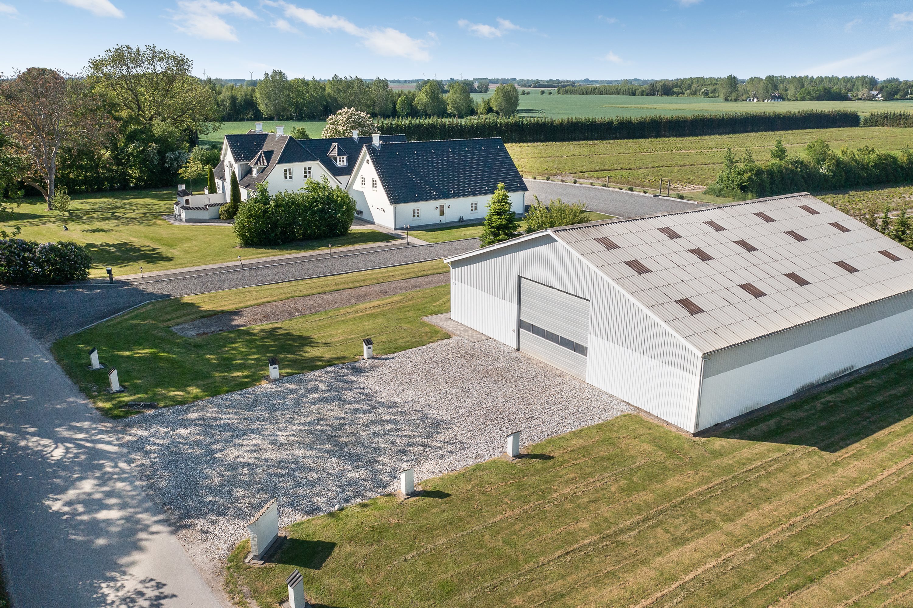 Miniaturebillede 1: luftfoto. Billede af Hessum Bygade 54, 5450 Otterup