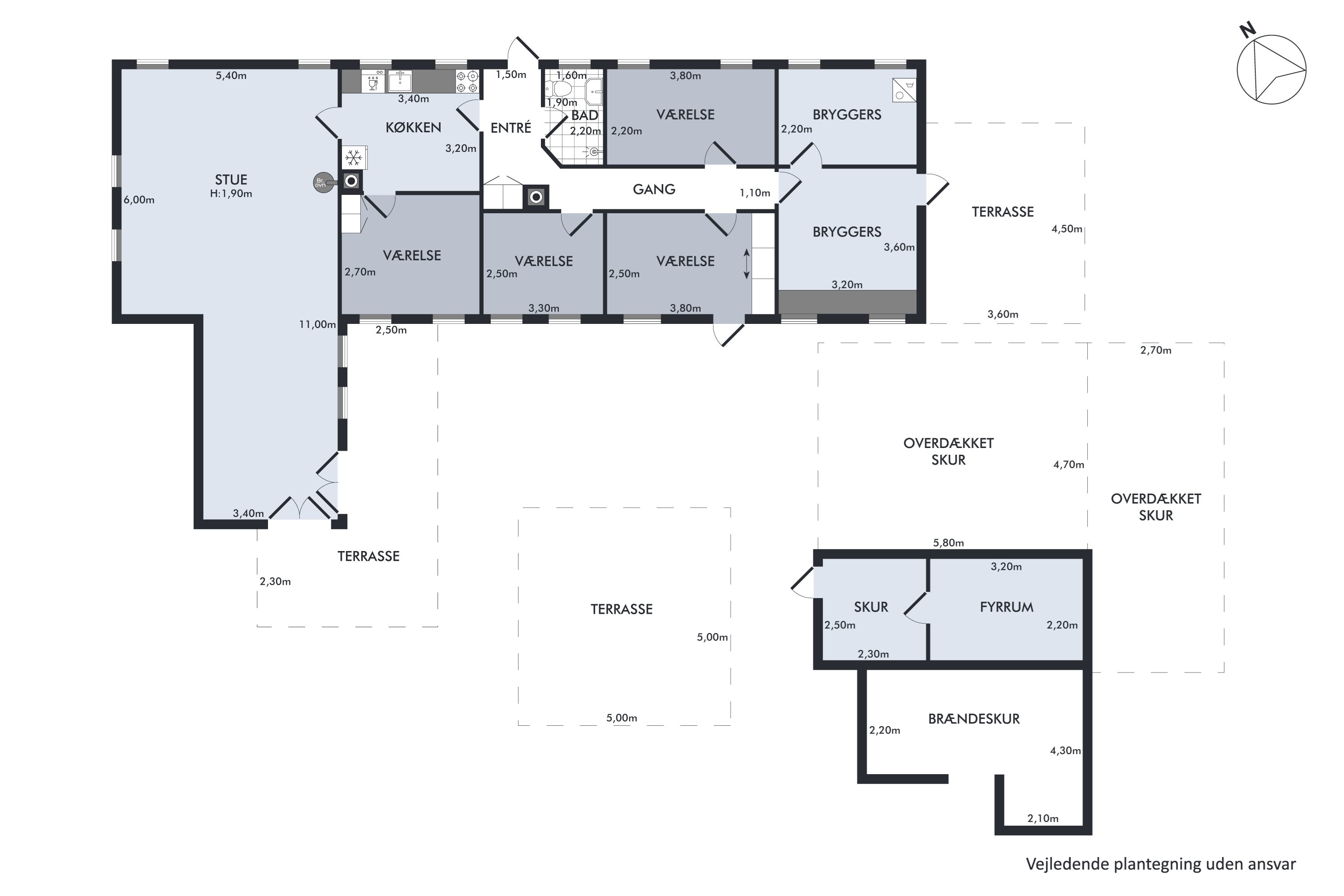 Plantegninger billede af Søndre Kirkevej 3A, Vesterø, 9940 Læsø