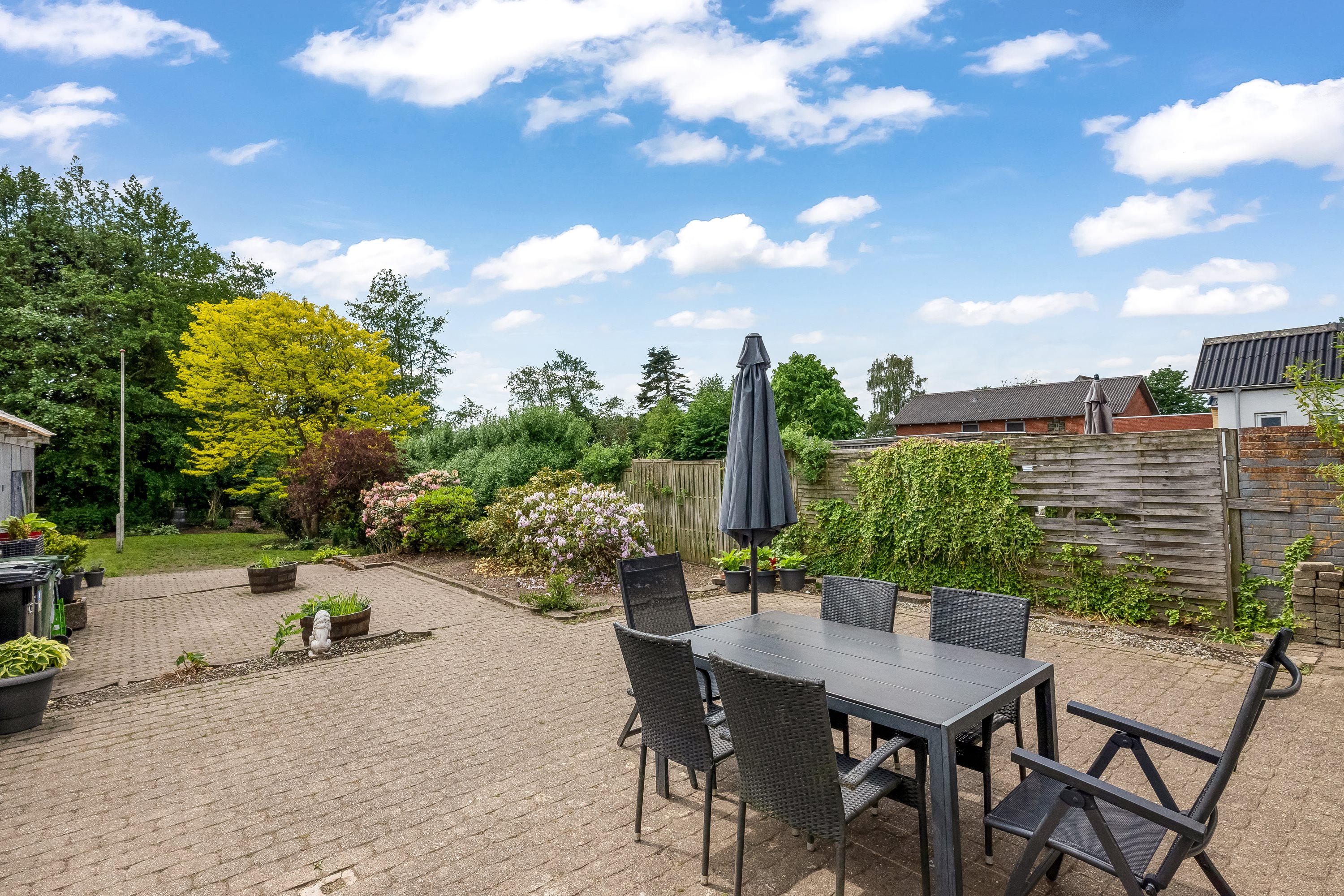 Fremhævet terrasse billede i fuldskærmstilstand. Billede af Hovedgaden 16, Tvis, 7500 Holstebro