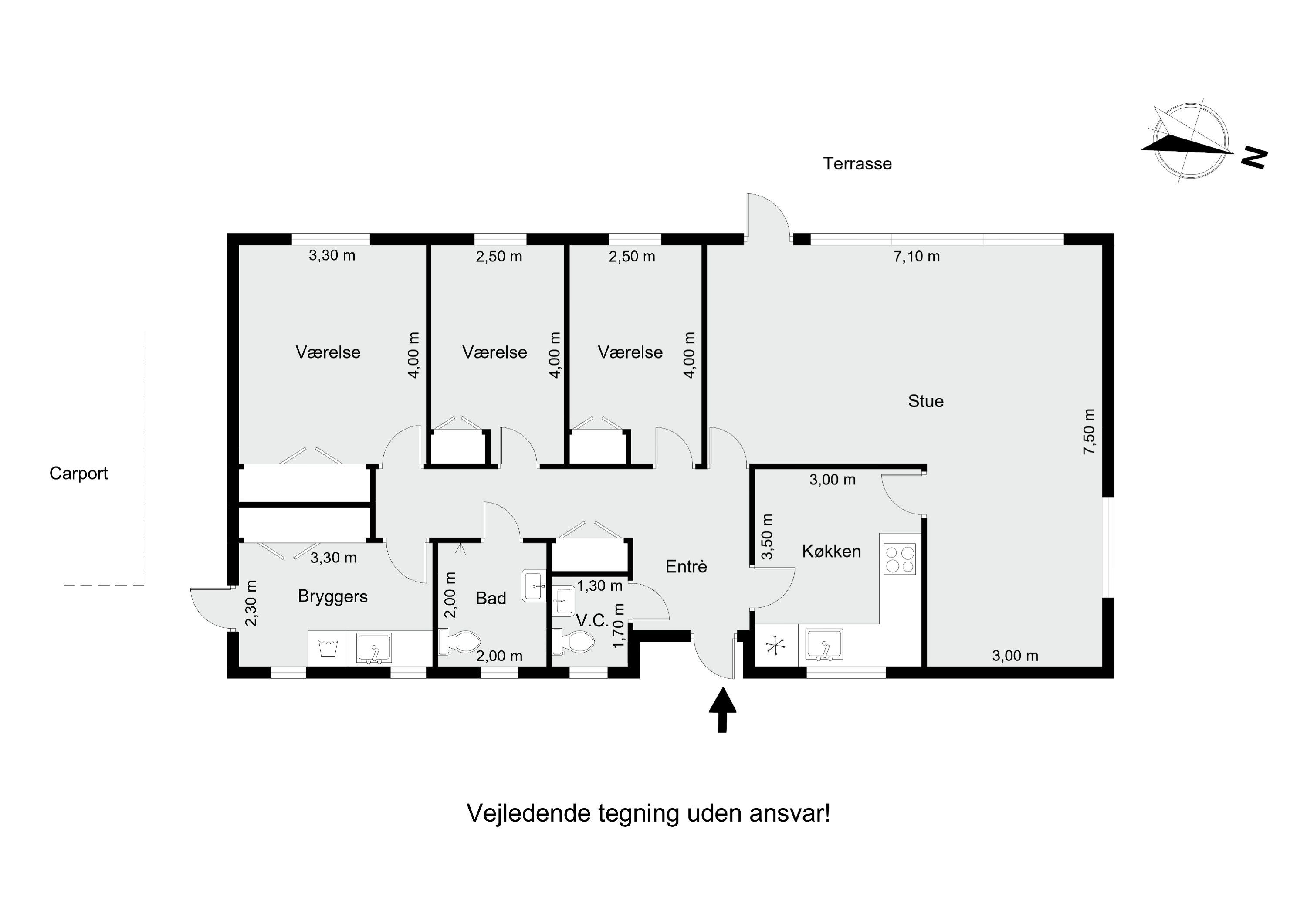 Plantegninger billede af Fjordvænget 48, 8832 Skals