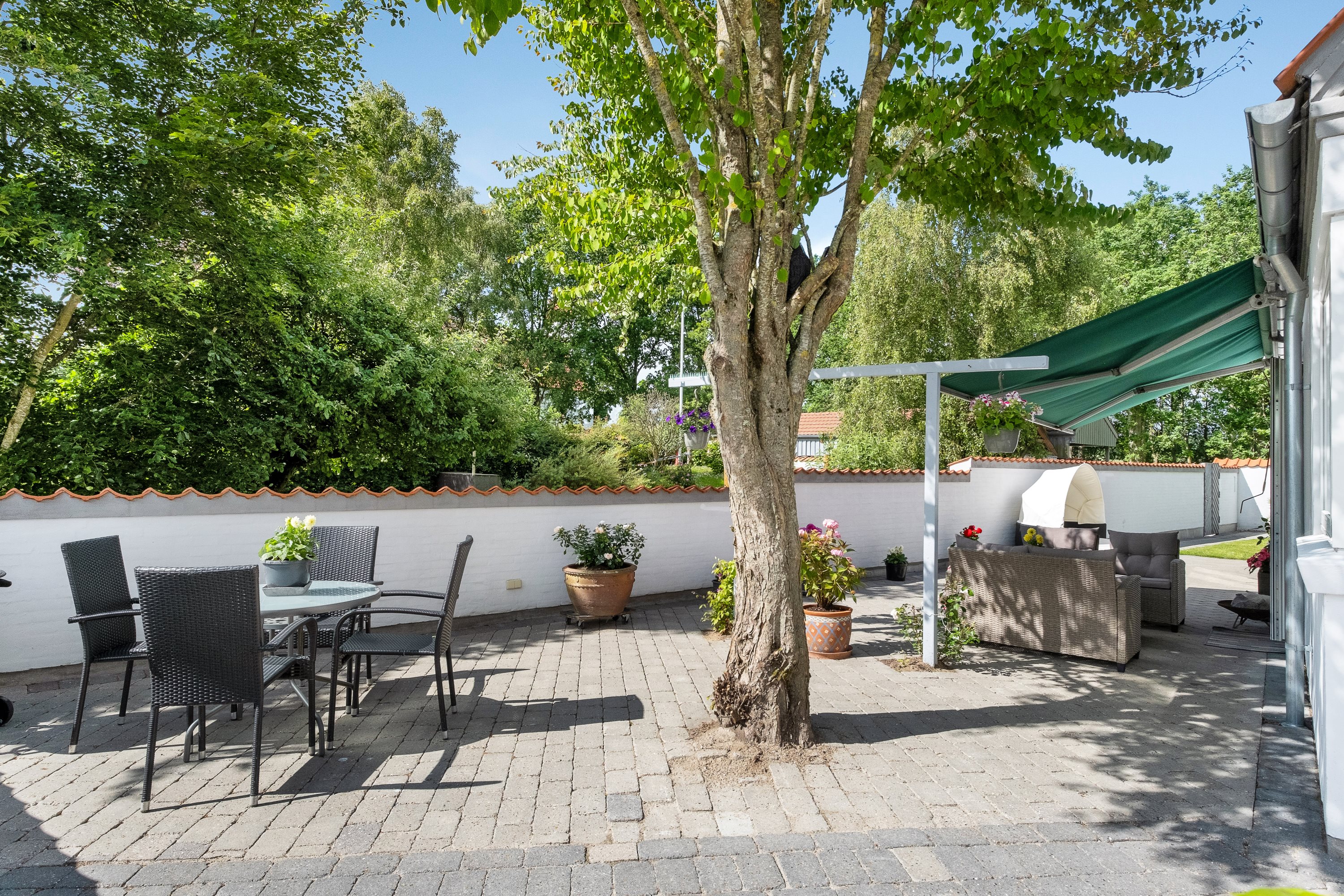 Fremhævet terrasse billede i fuldskærmstilstand. Billede af Elsted Kirkevej 9, 8520 Lystrup