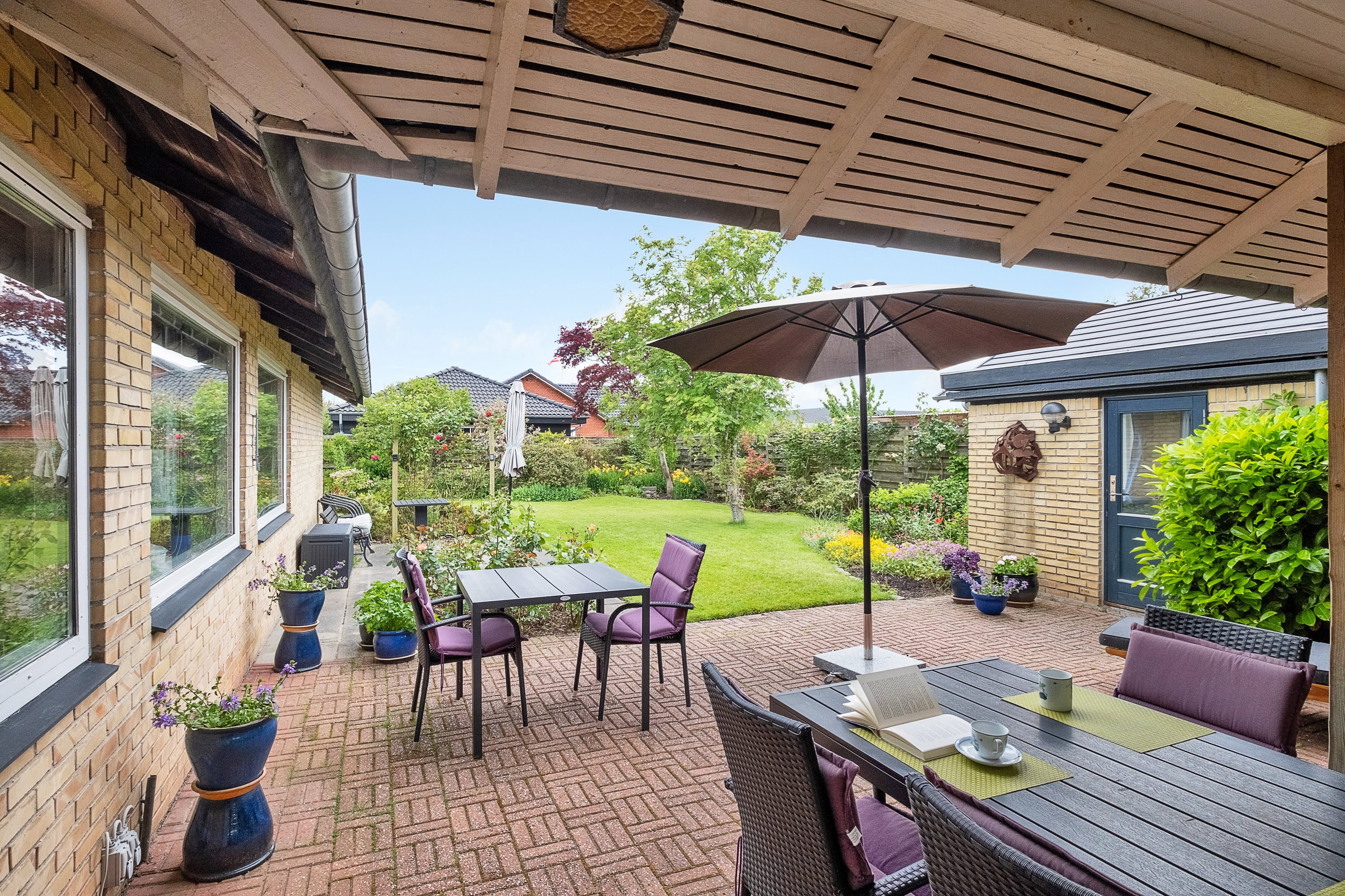 Fremhævet terrasse billede i fuldskærmstilstand. Billede af Spergelbakken 10, 8520 Lystrup