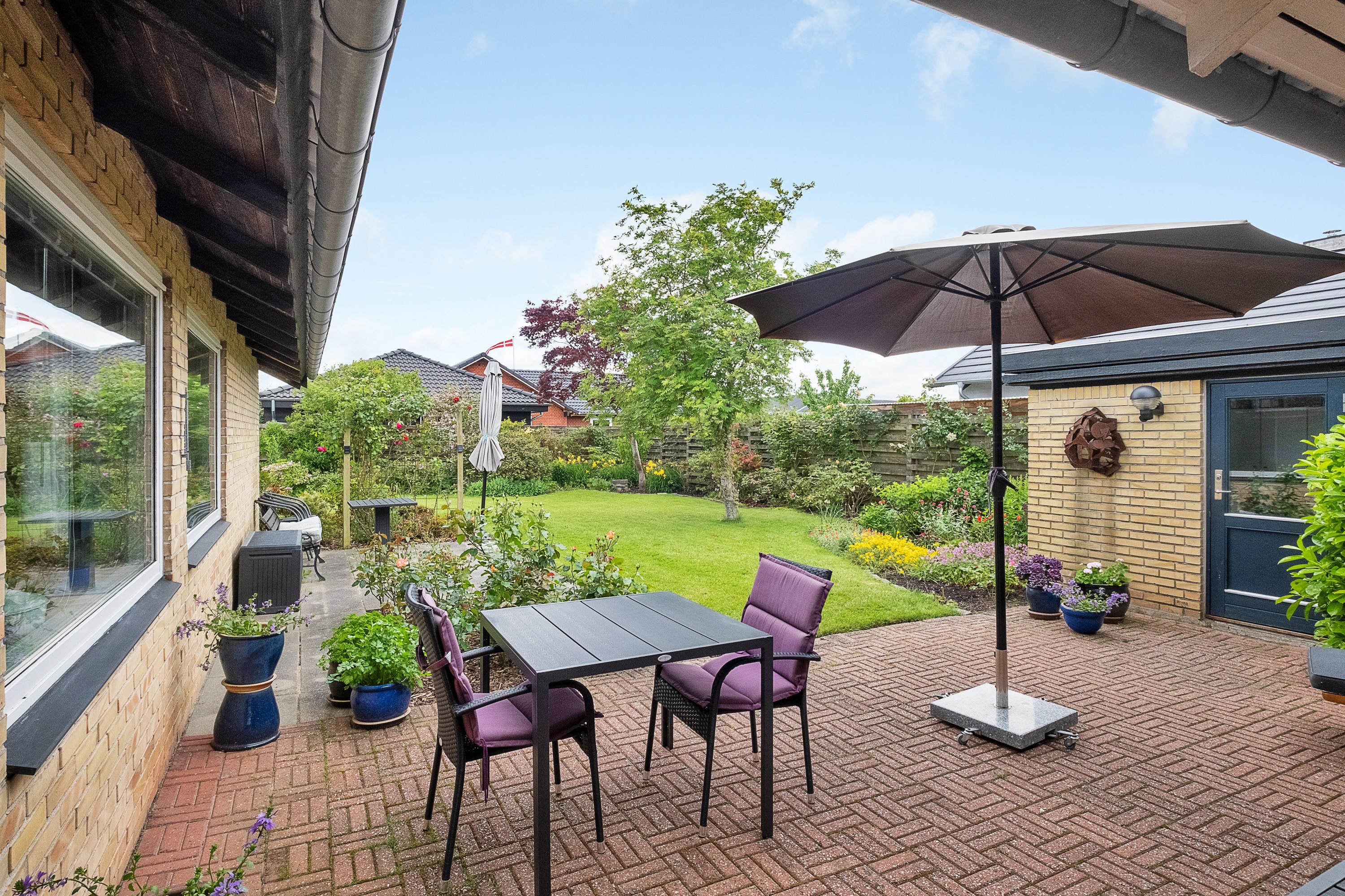 Fremhævet terrasse billede i fuldskærmstilstand. Billede af Spergelbakken 10, 8520 Lystrup