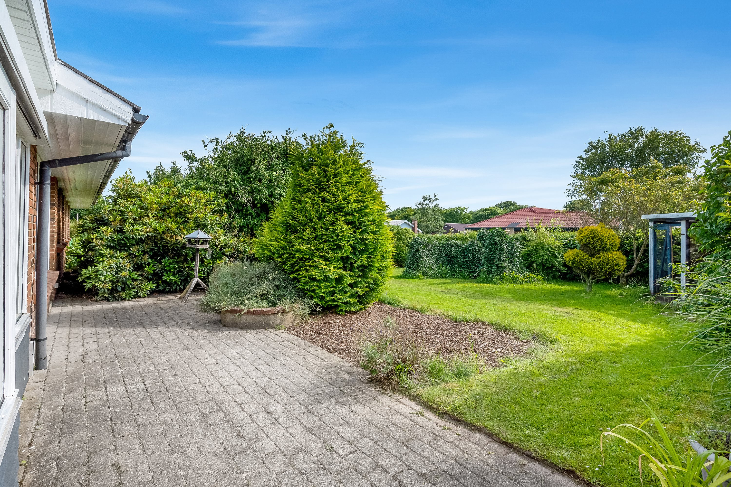 Fremhævet terrasse billede i fuldskærmstilstand. Billede af Havrevænget 28, 6990 Ulfborg