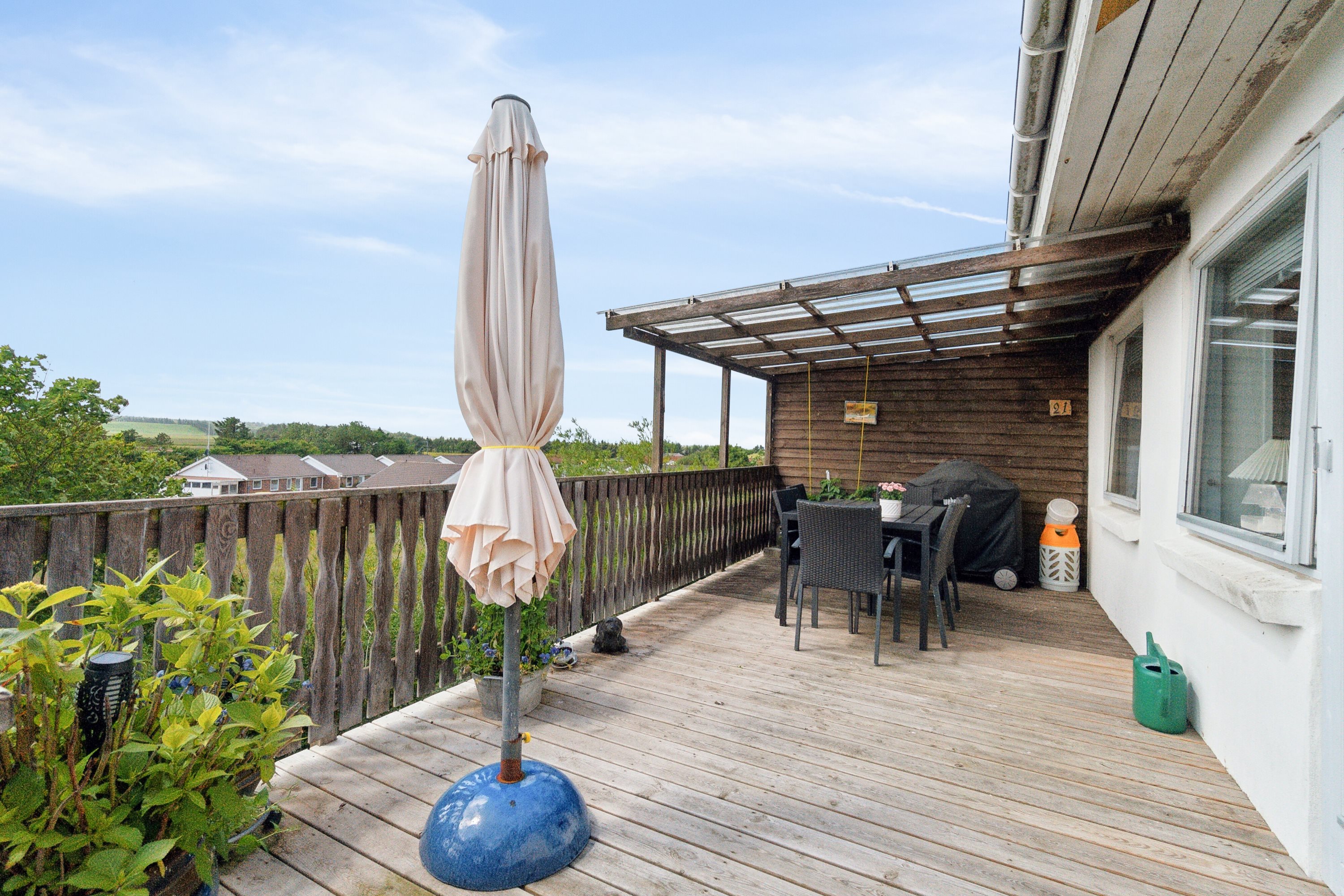 Fremhævet altan billede i fuldskærmstilstand. Billede af Bybakken 21, Ræhr, 7730 Hanstholm