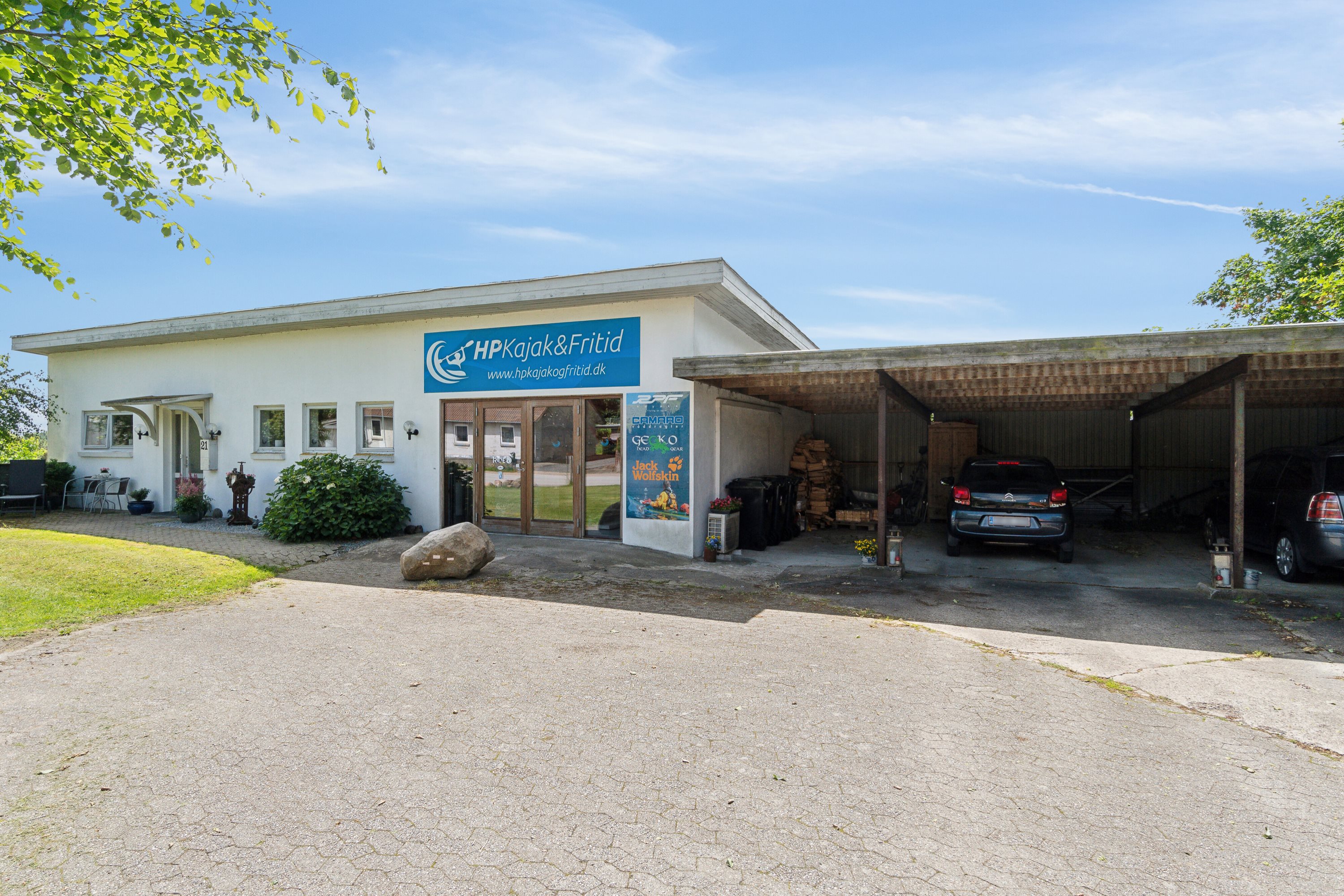 Fremhævet carport billede i fuldskærmstilstand. Billede af Bybakken 21, Ræhr, 7730 Hanstholm