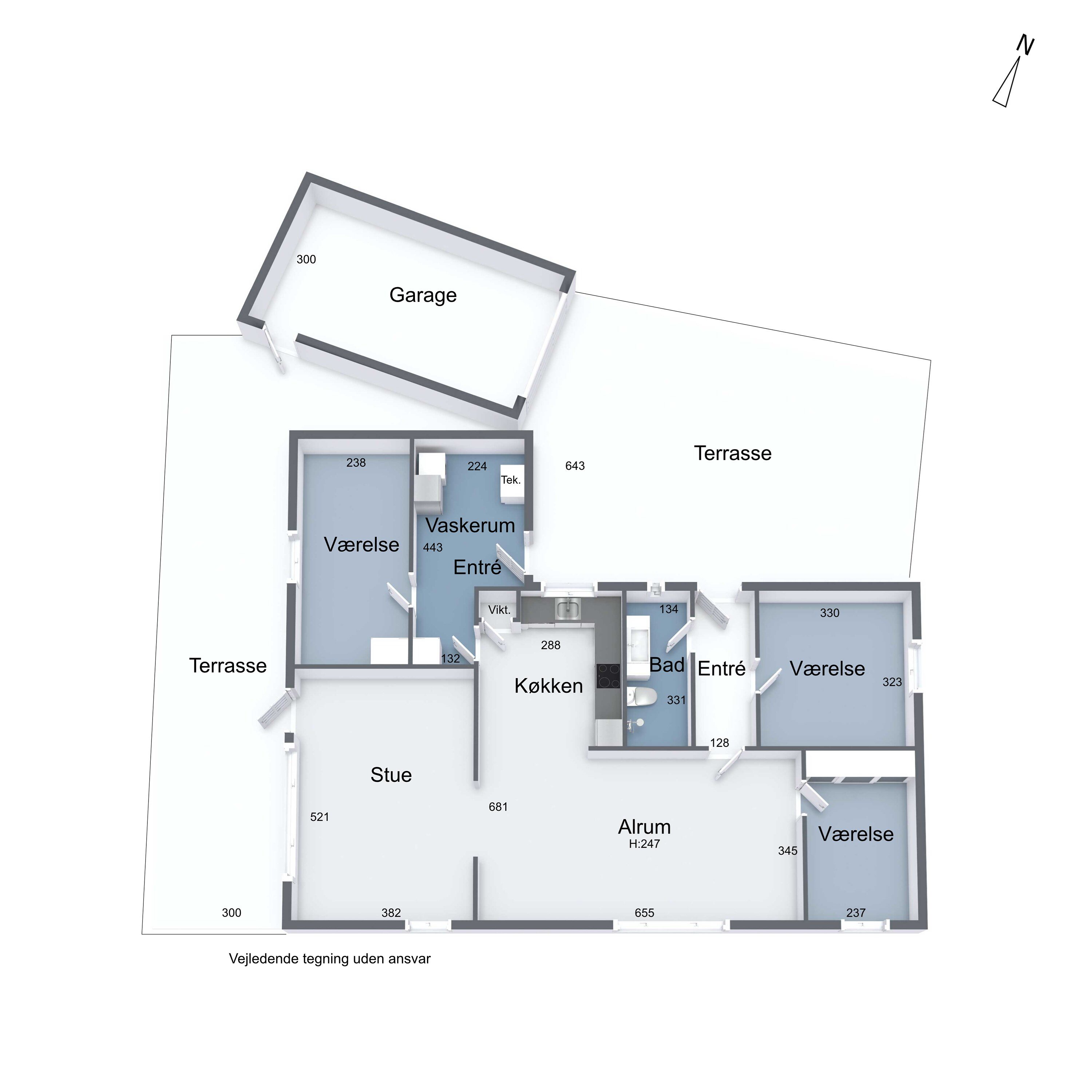 Plantegninger billede af Bekkasinvej 11, 8800 Viborg