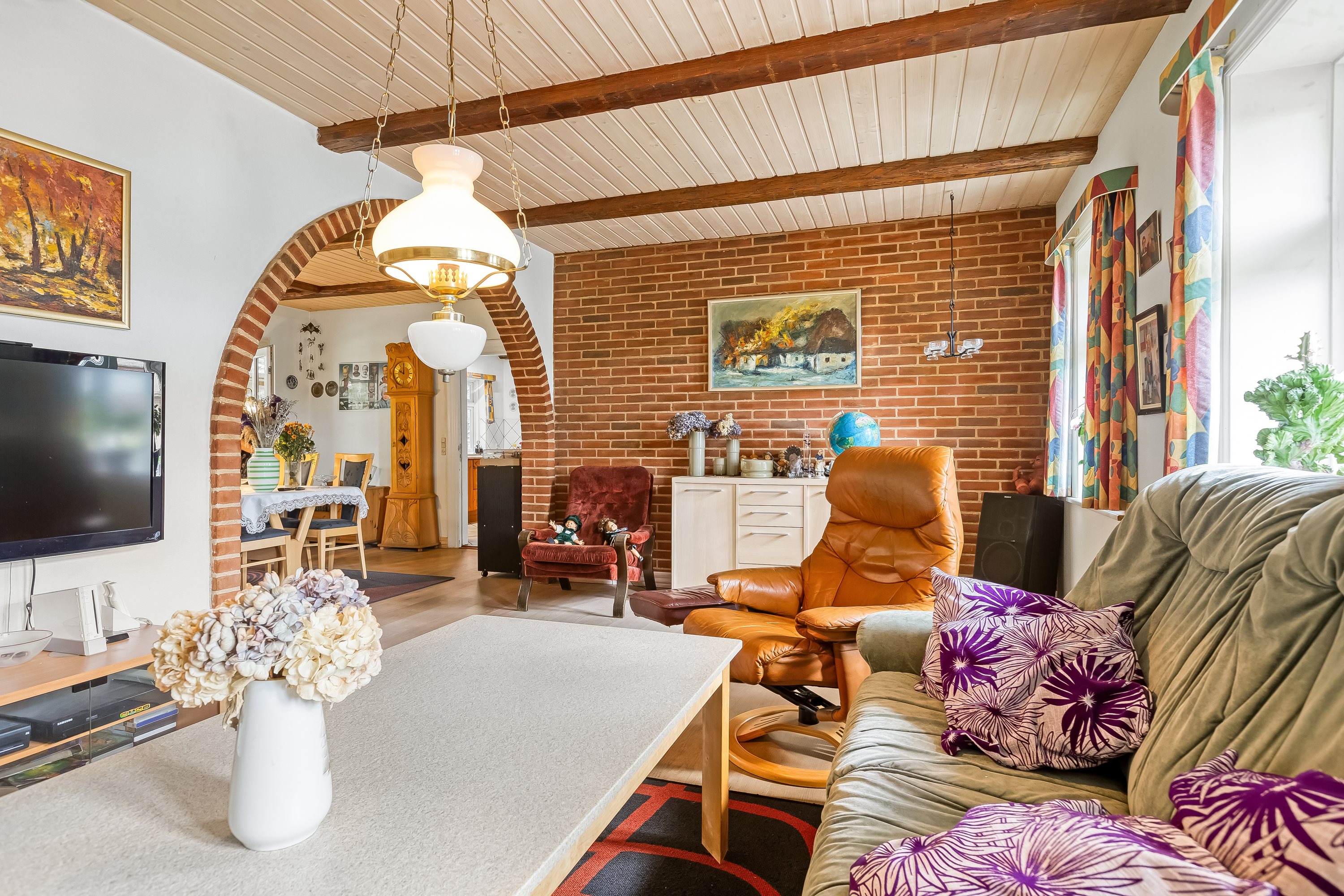 Fremhævet stue billede i fuldskærmstilstand. Billede af Hesselåvej 33, Skave, 7500 Holstebro