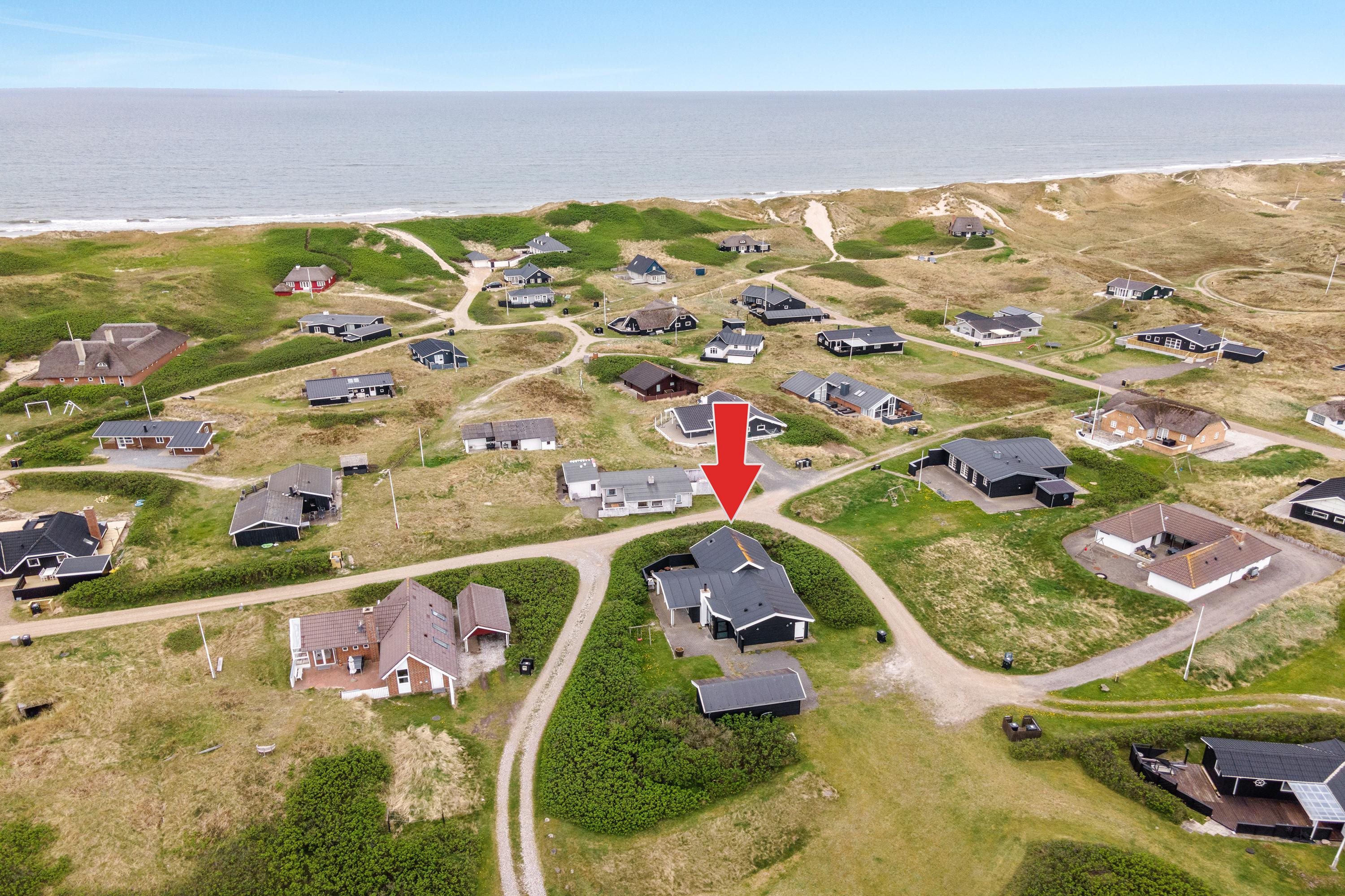 Fremhævet luftfoto billede i fuldskærmstilstand. Billede af Hafavej 139, Søndervig, 6950 Ringkøbing