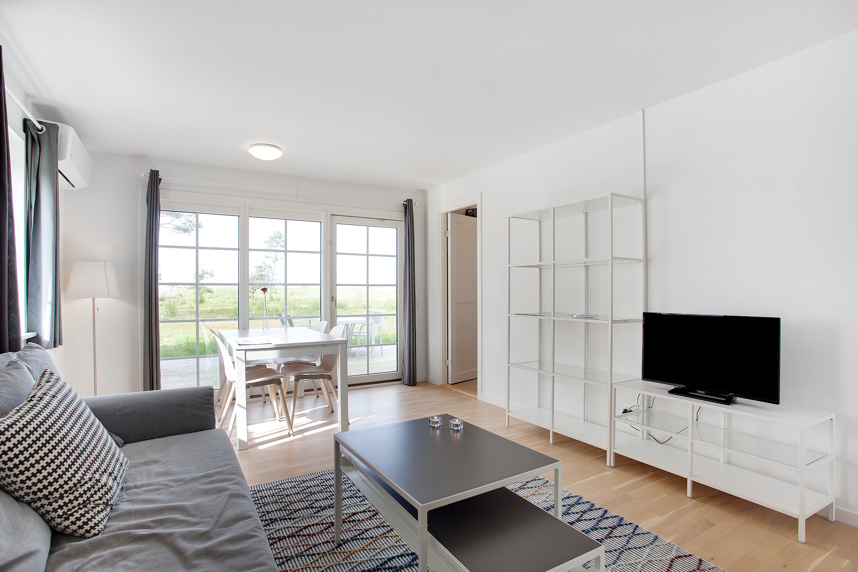 Fremhævet stue billede i fuldskærmstilstand. Billede af Prof Johansens Vej 2B, 7., Seaside Feriehuse, 9940 Læsø