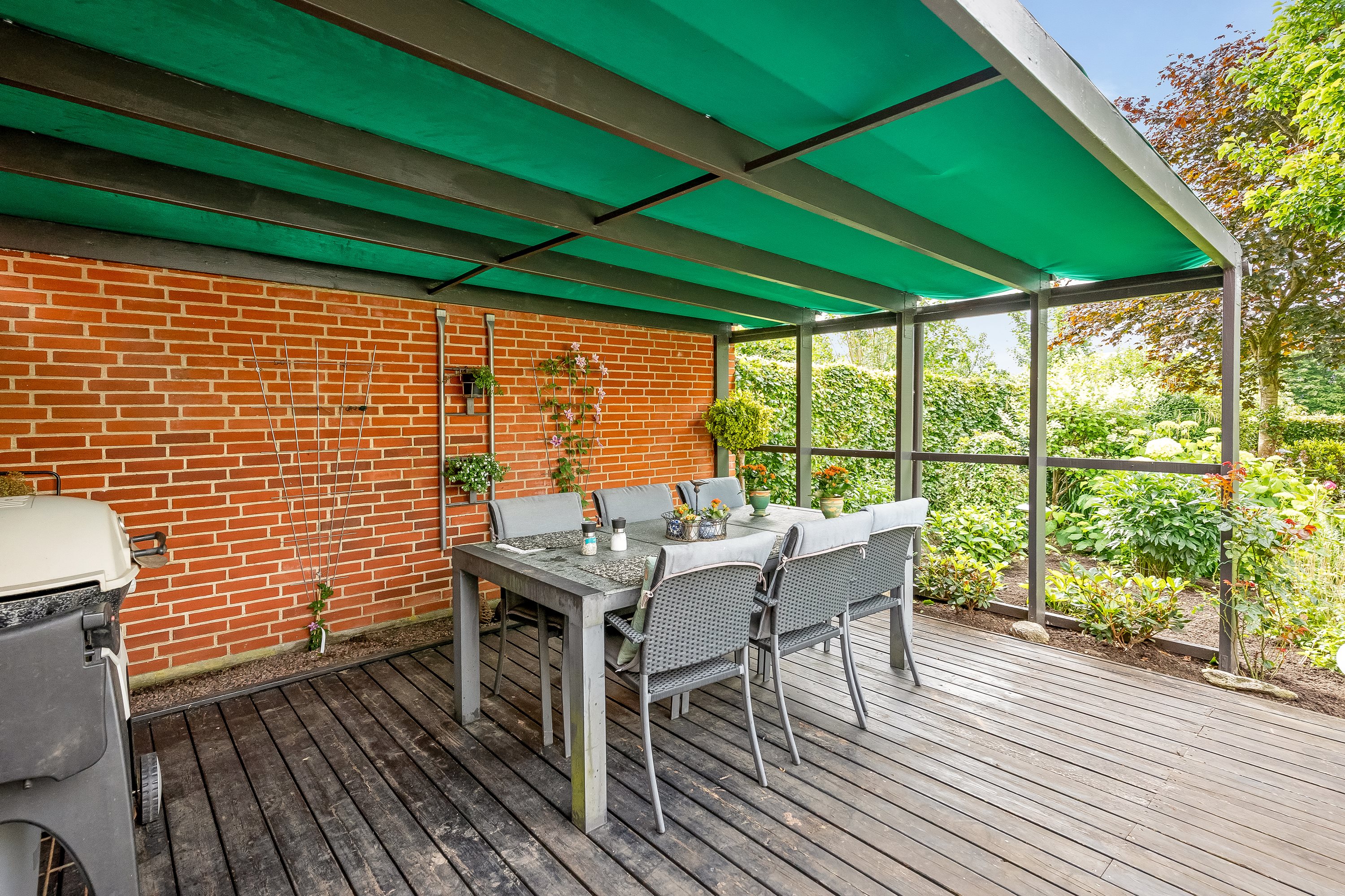 Fremhævet overdækket terrasse billede i fuldskærmstilstand. Billede af Kobberupvej 209, Mejrup, 7500 Holstebro