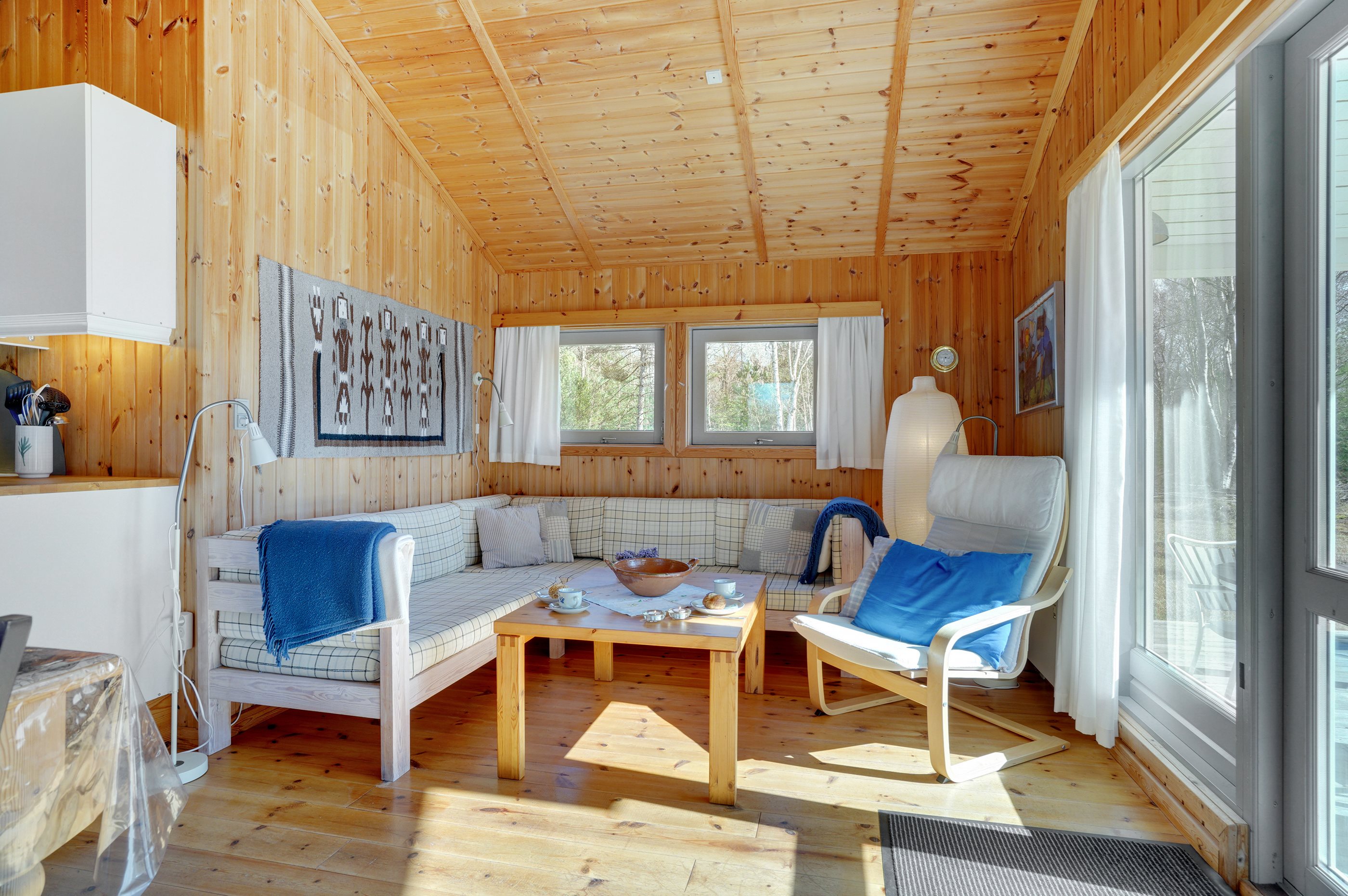 Fremhævet stue billede i fuldskærmstilstand. Billede af Gravens Jolle 4, Nordmarken, 9940 Læsø