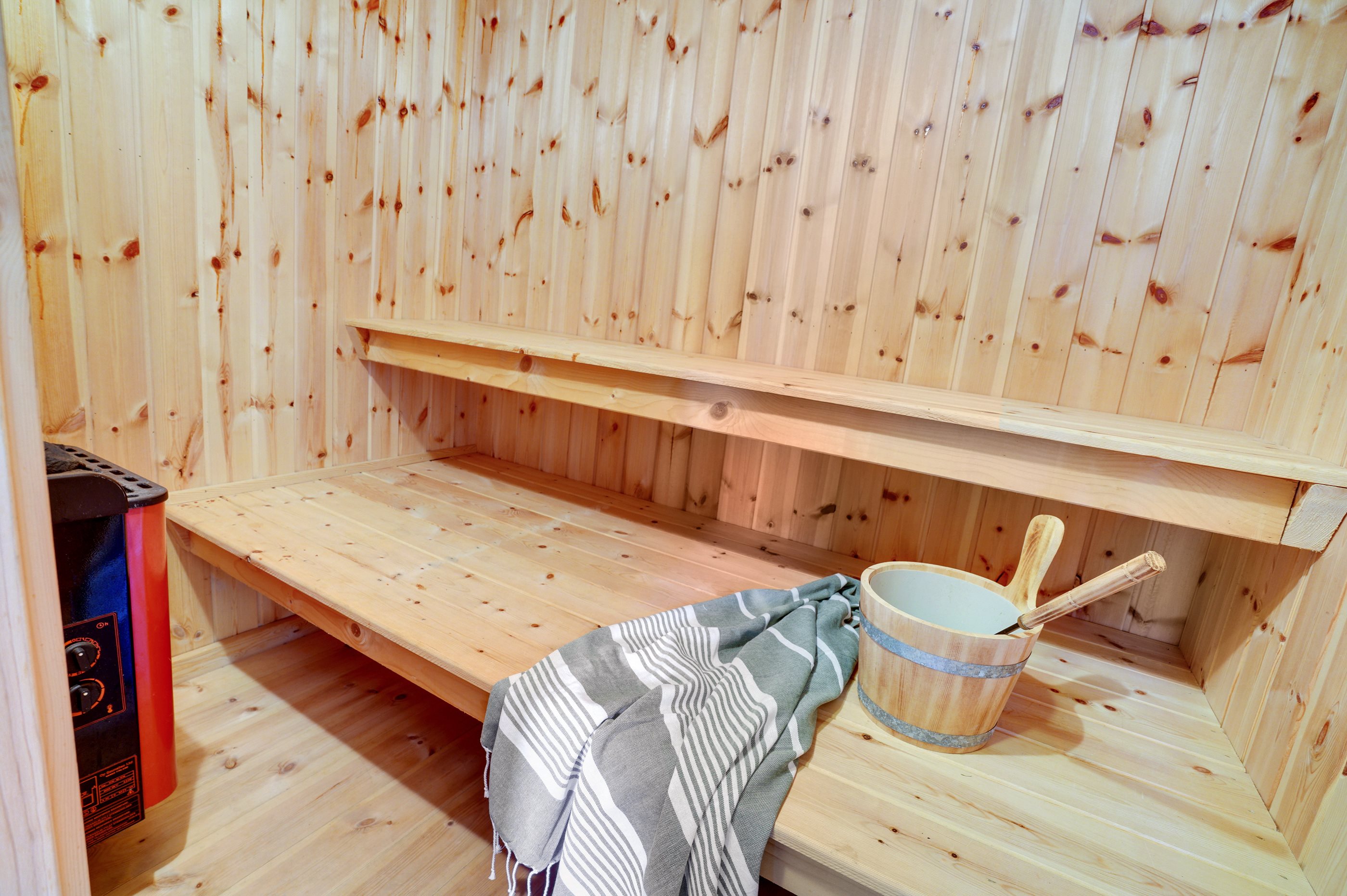 Fremhævet sauna billede i fuldskærmstilstand. Billede af Gravens Jolle 4, Nordmarken, 9940 Læsø