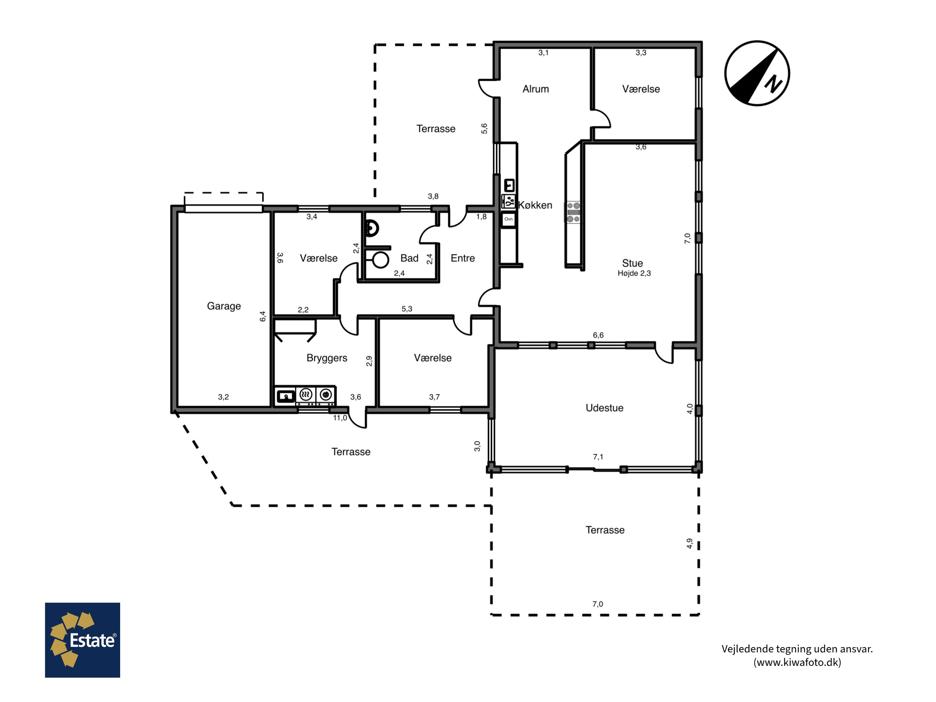 Plantegninger billede af Viemosevej 18, Svinsbjerg, 4913 Horslunde