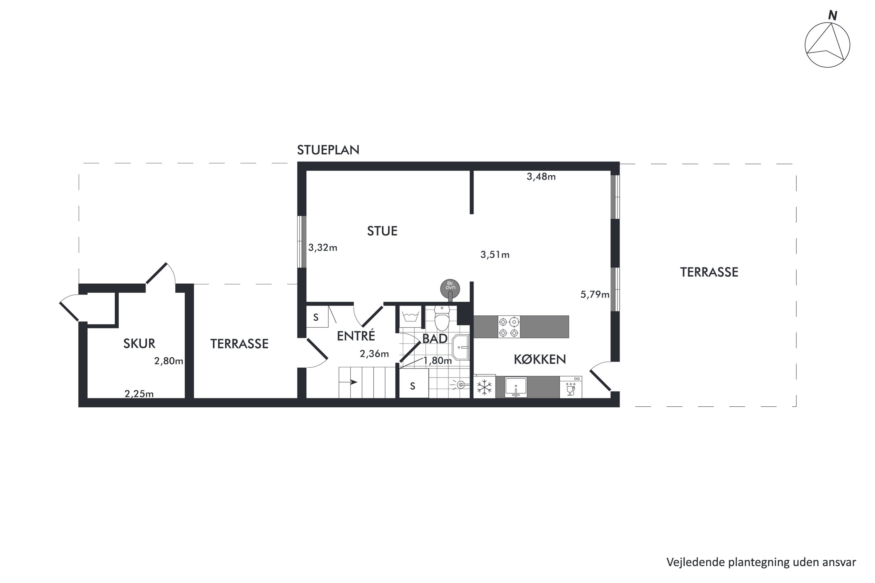 Plantegninger billede af Mosevej 69, 2970 Hørsholm