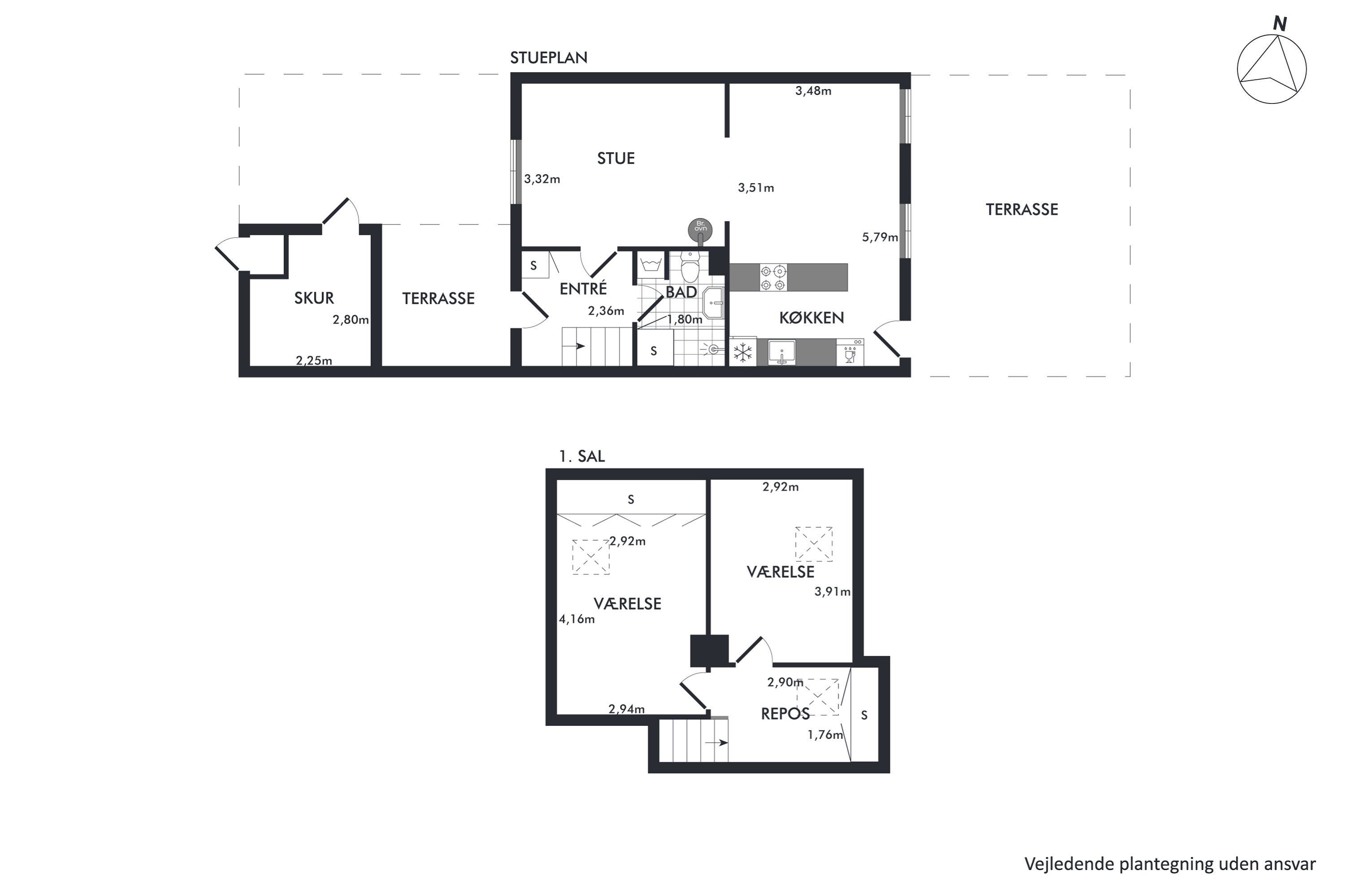 Plantegninger billede af Mosevej 69, 2970 Hørsholm