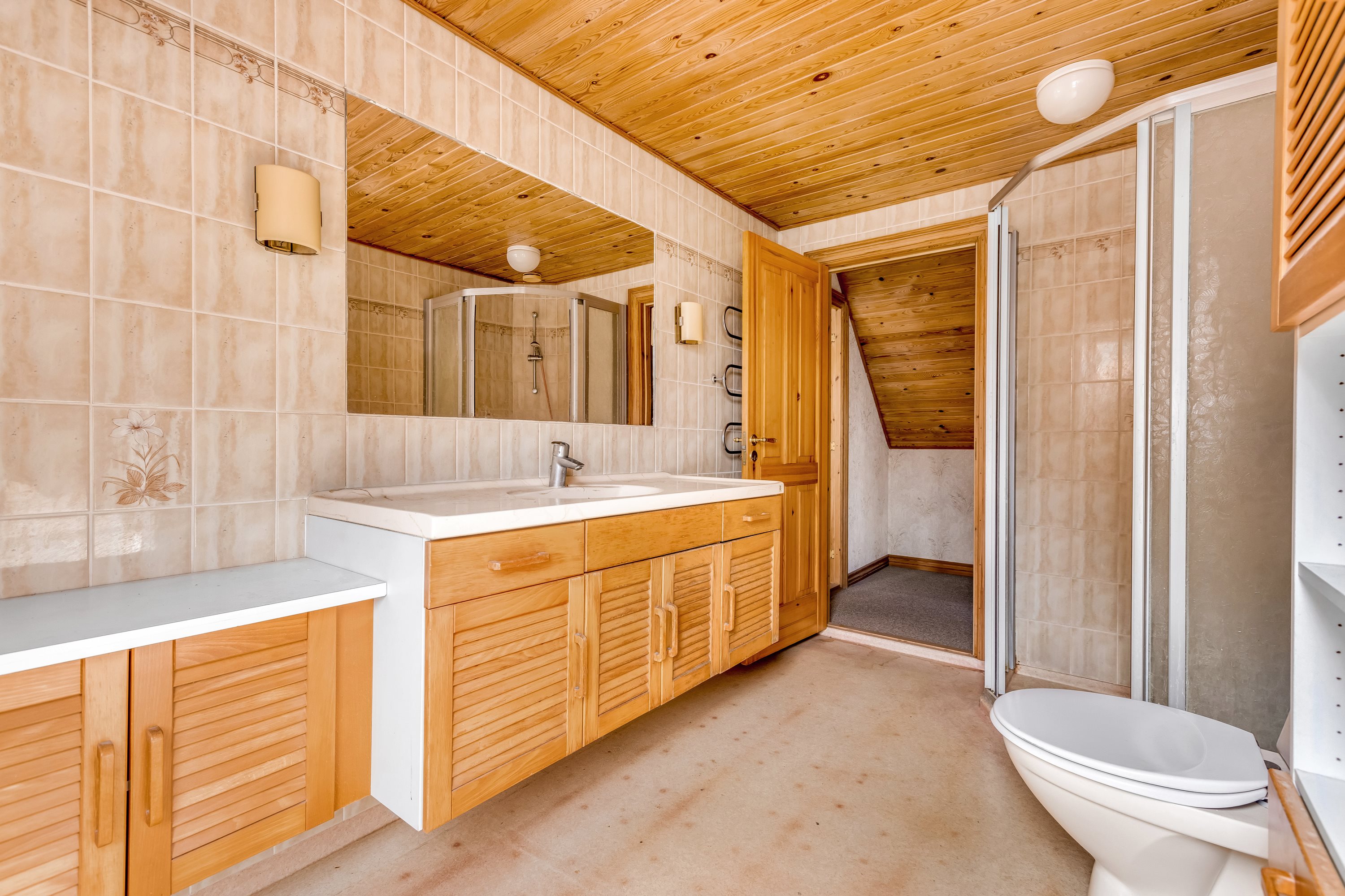 Fremhævet badeværelse billede i fuldskærmstilstand. Billede af Ølsevej 23, Sandby, 4171 Glumsø